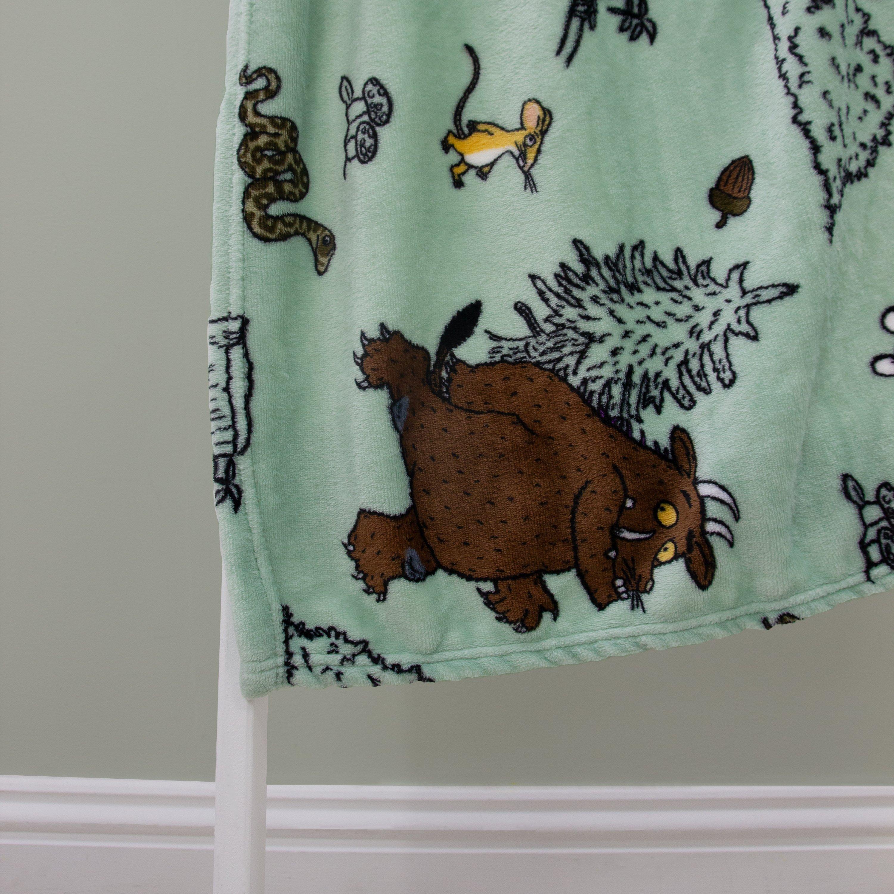 Green - Gruffalo - The Gruffalo Woodland Fleece Blanket - 7