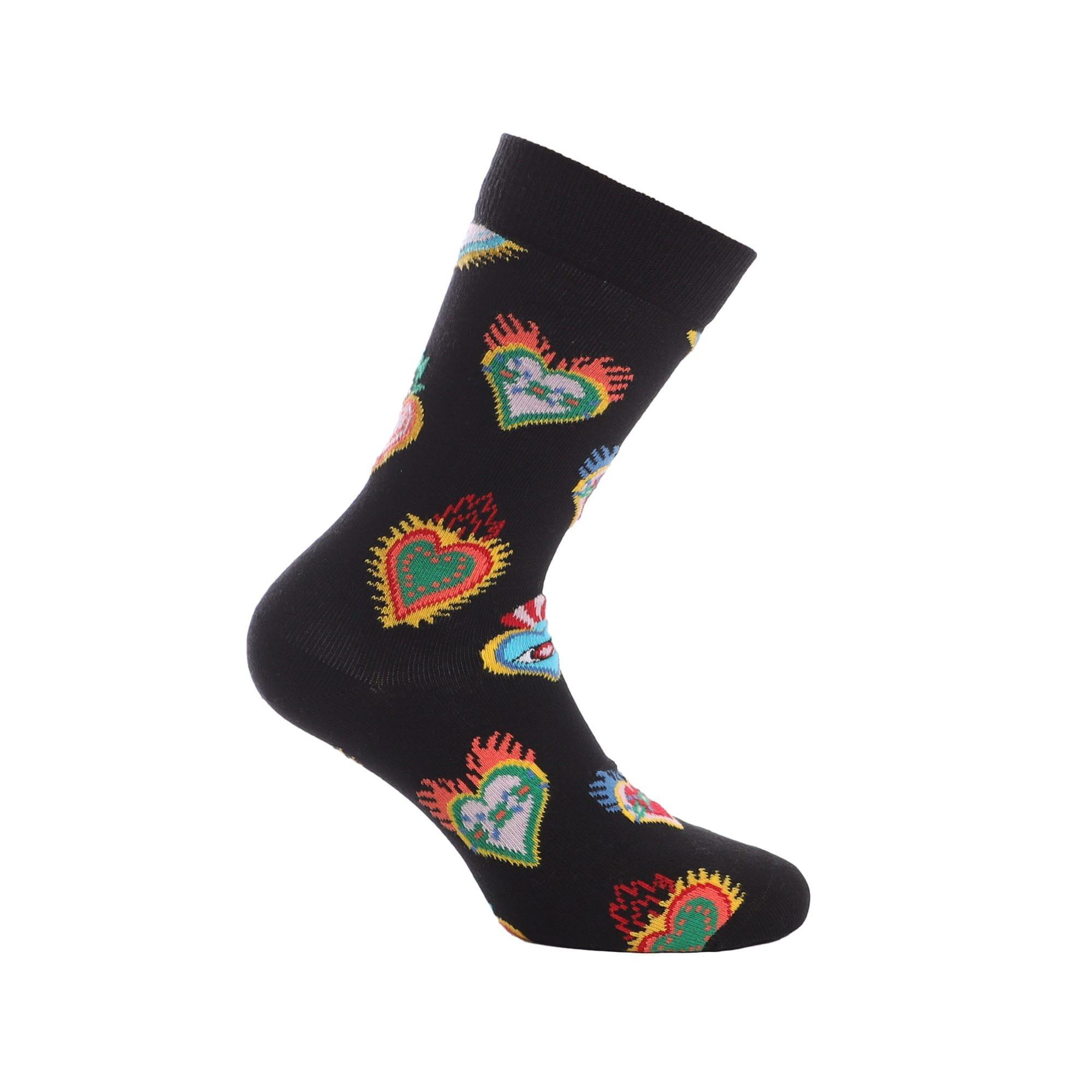 Black - Happy Socks - Sacred Heart Socks - 2