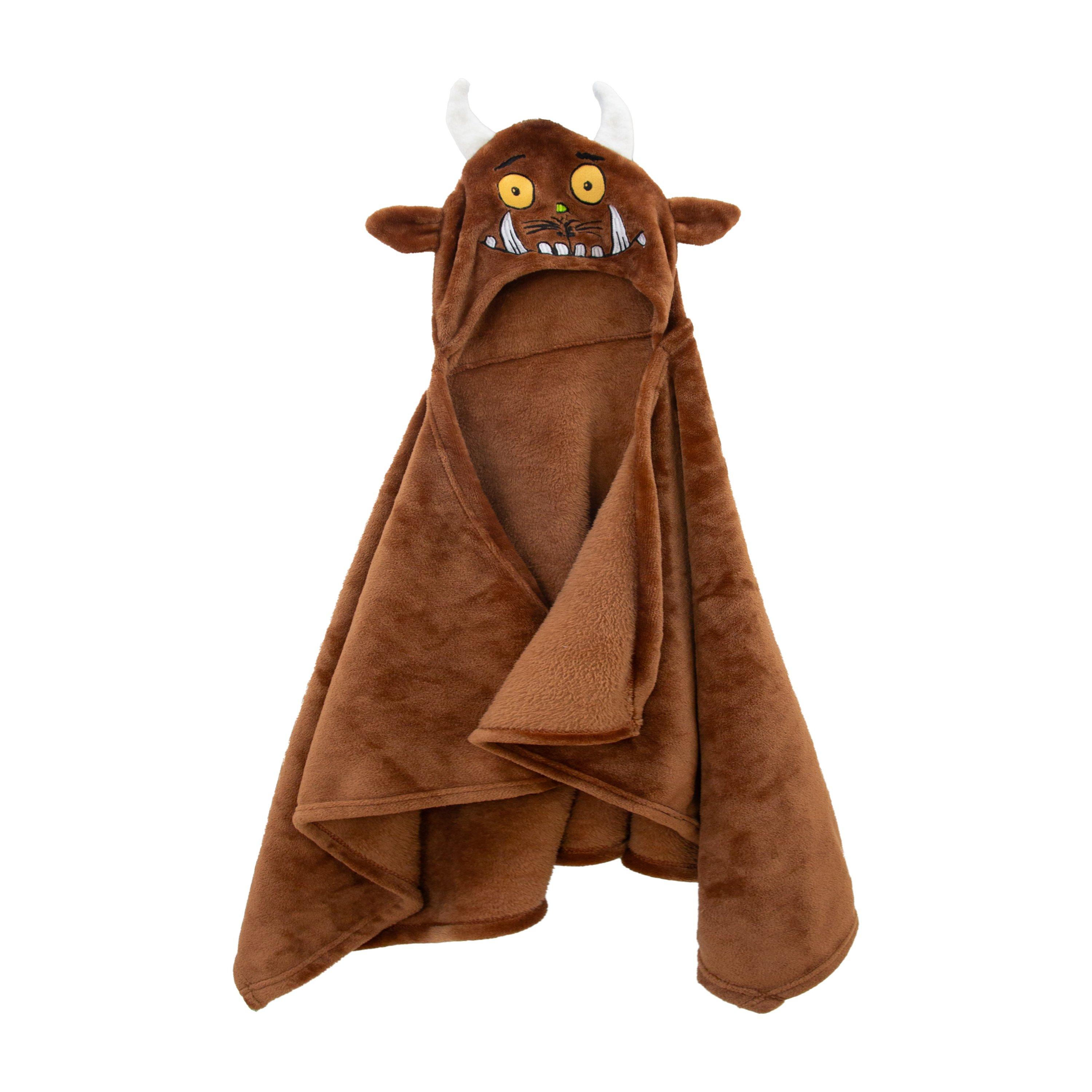 Gruffalo  Kids The Woodland Hooded Blanket With 3D Hood - Brown - 132 x 70cm