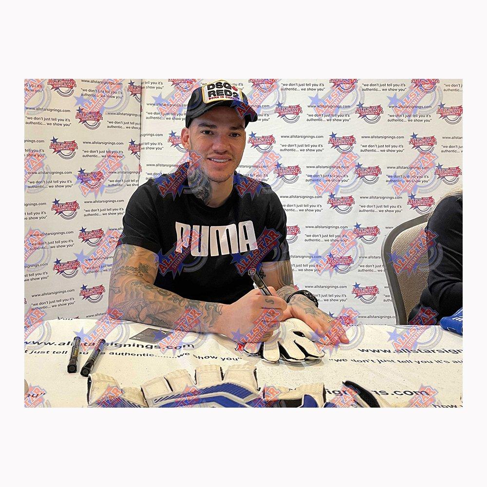 White - AllStarSignings Ltd - Ederson signed framed goalkeeper glove - 2