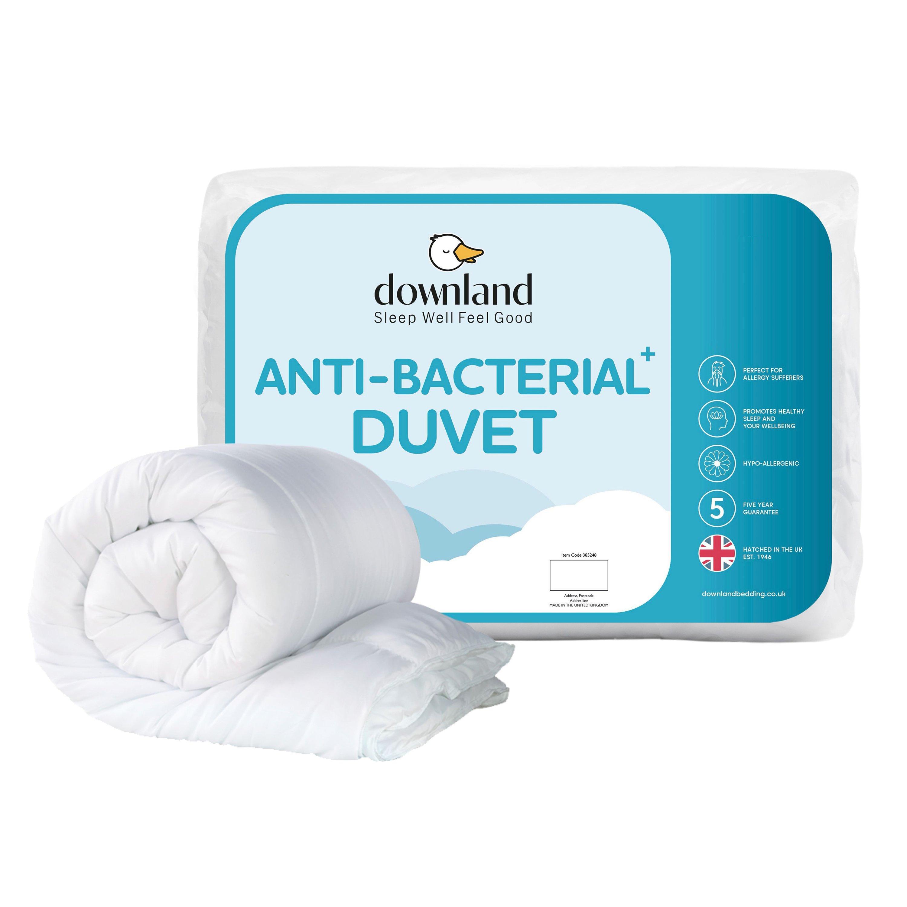 White - Downland - Anti-Bacterial 10.5 Tog Duvet - 1