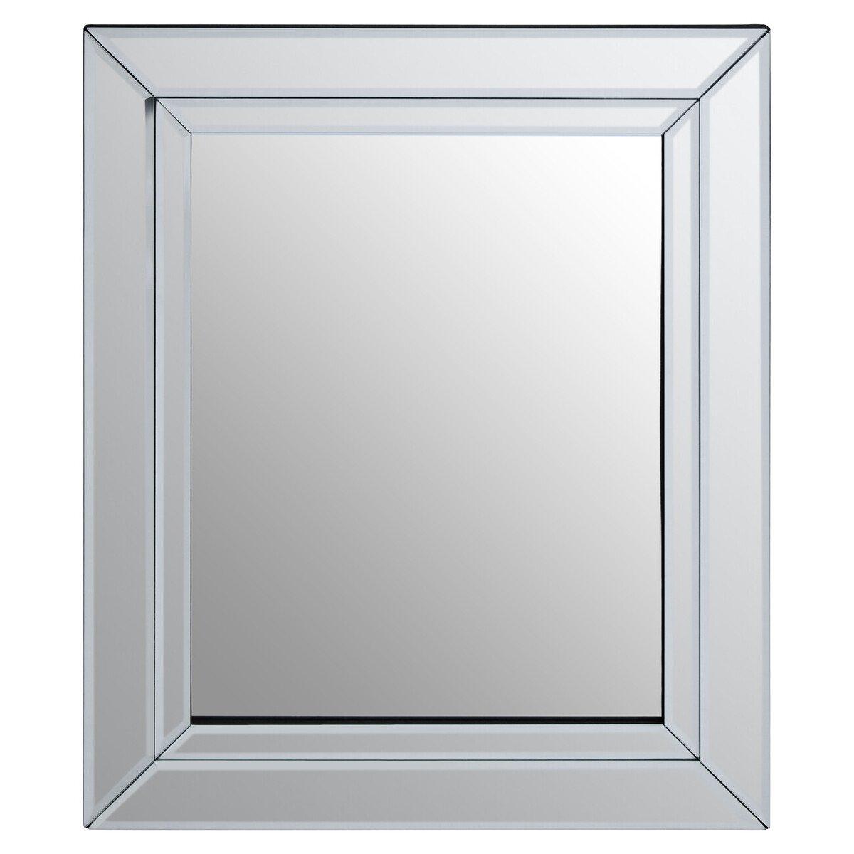 Interiors By Premier  Sana Small Square Bevelled Wall Mirror - Clear