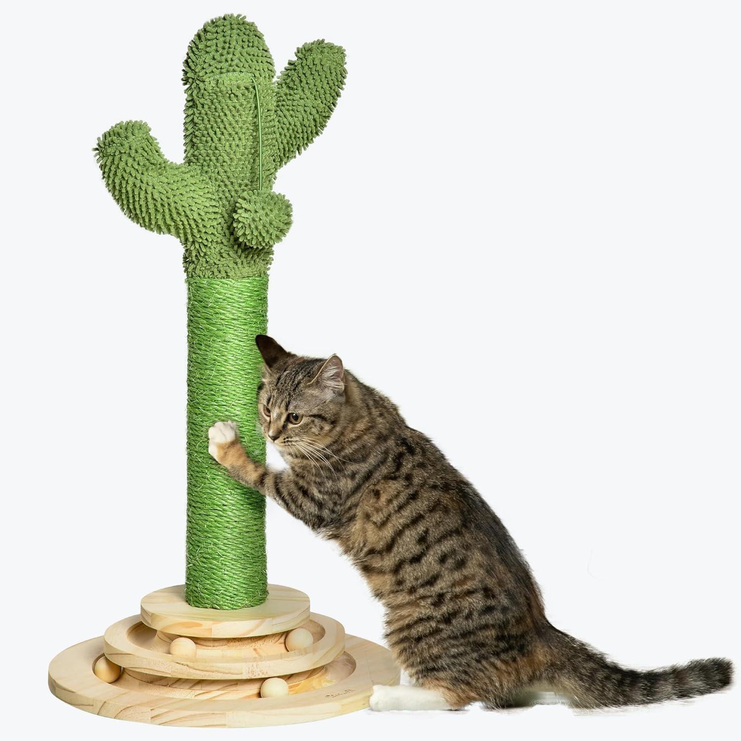 PawHut PawHut Cat Tree Cactus Sisal Scratching Post