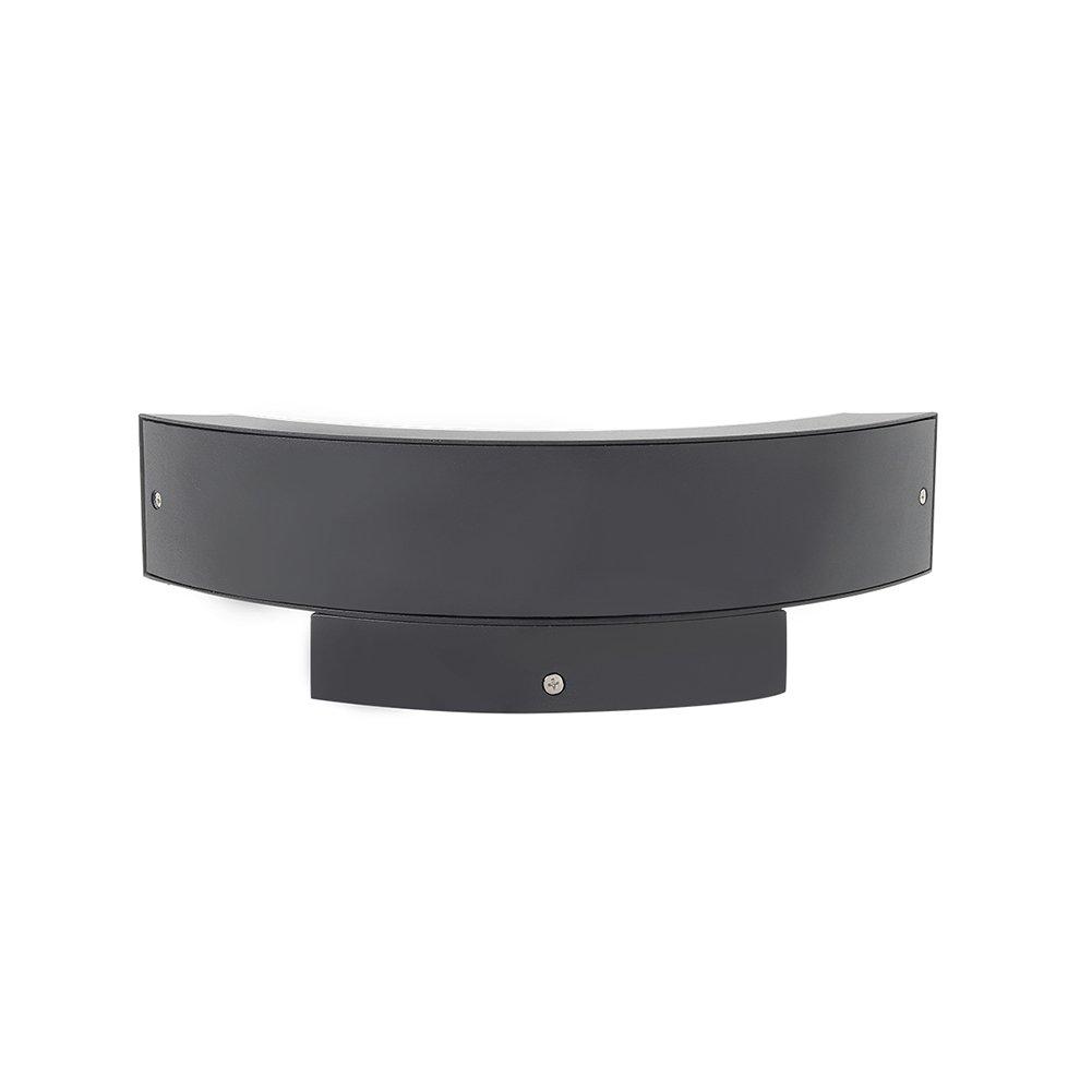 Black - Breeins - LED Curved Induction Wall Light for Outdoor - 11