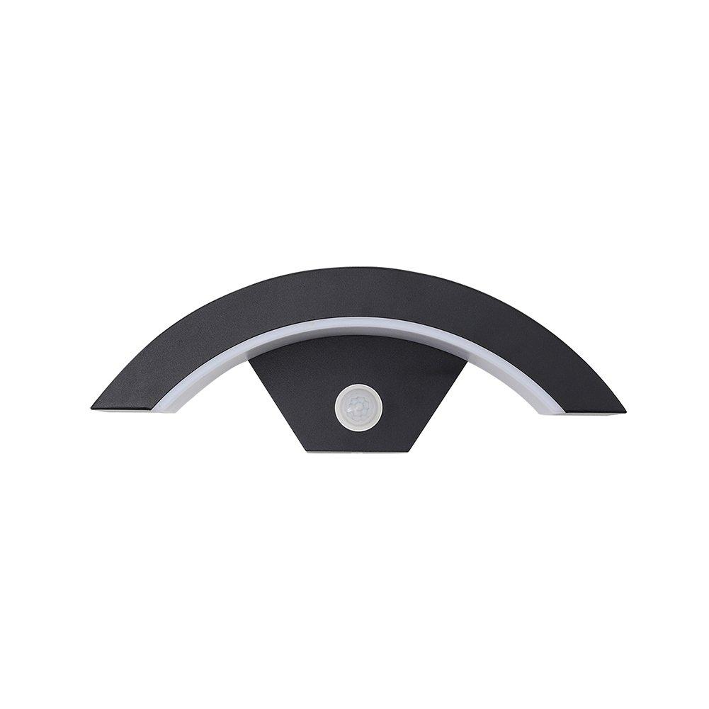 Black - Breeins - LED Curved Induction Wall Light for Outdoor - 4