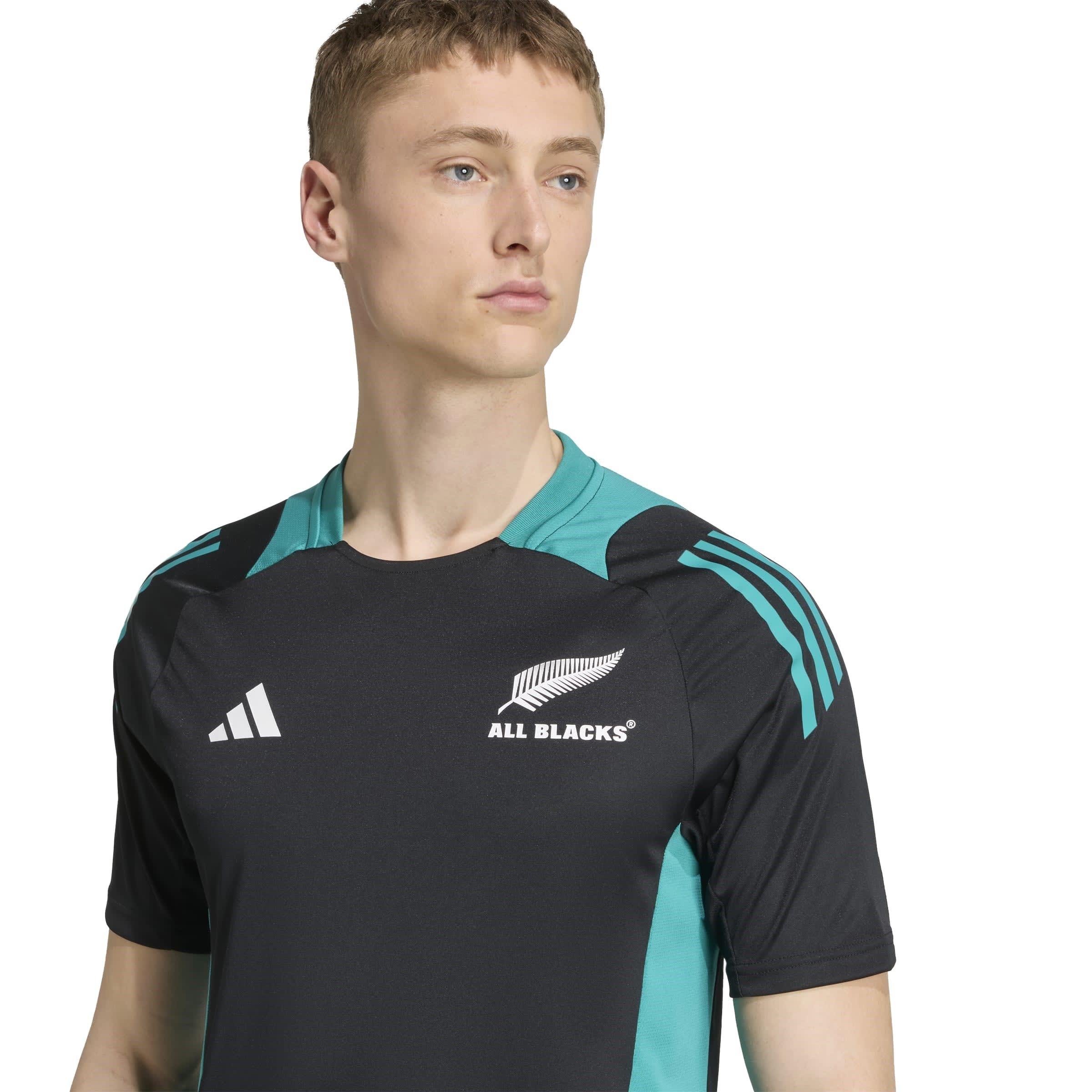 Black/Teal - adidas - All Blacks Performance T-Shirt 2025 Mens - 5