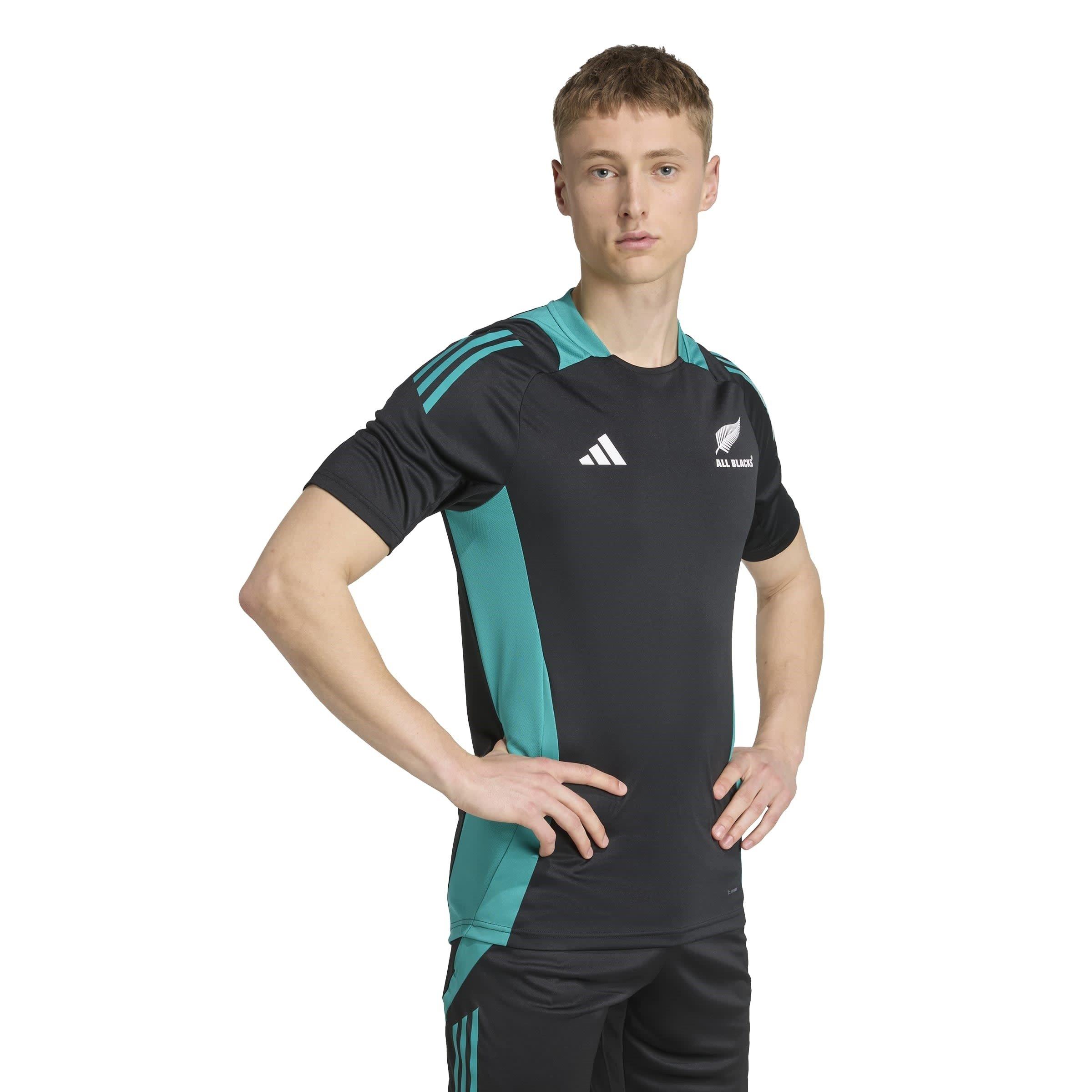 Black/Teal - adidas - All Blacks Performance T-Shirt 2025 Mens - 6