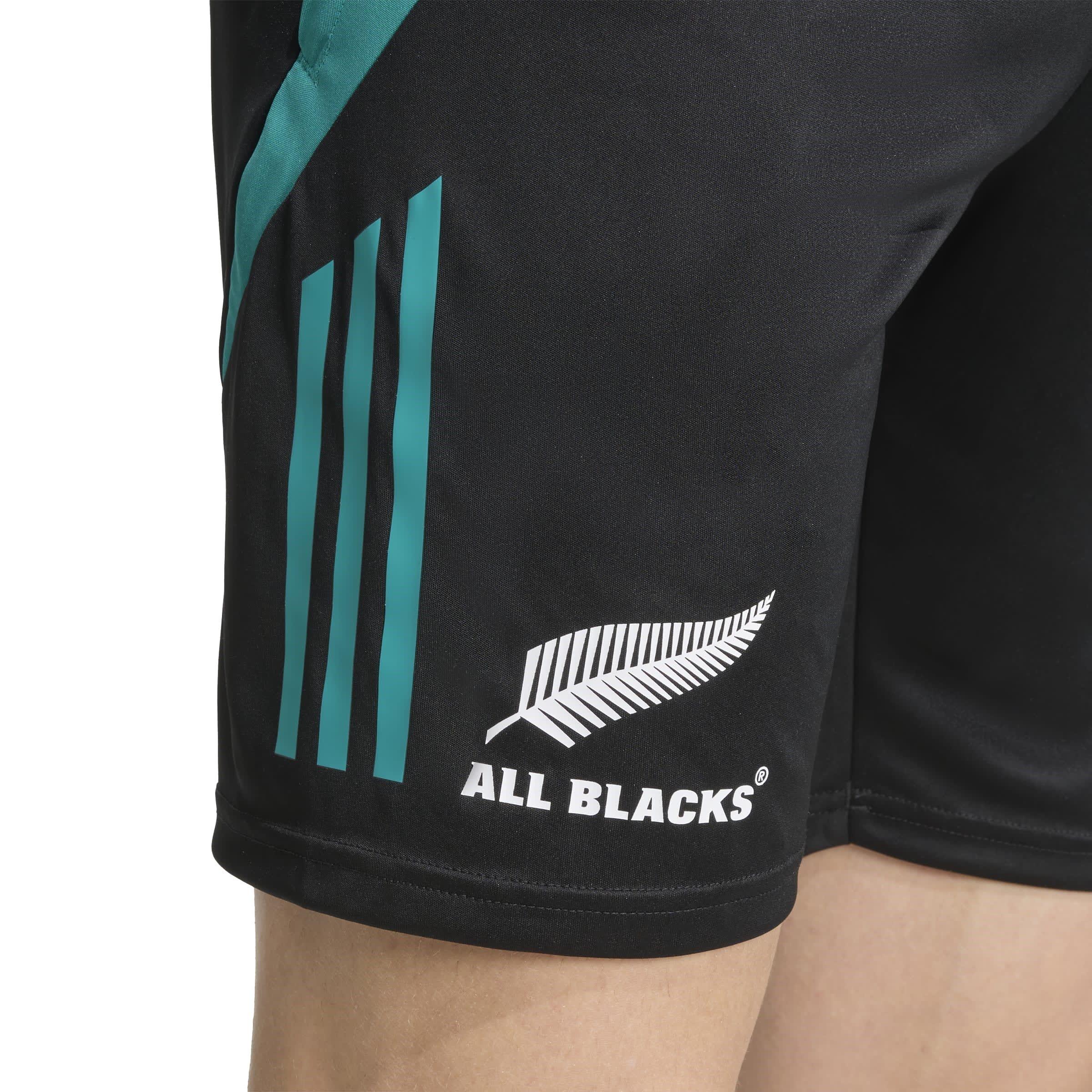 Sort/Teal - adidas - All Blacks Gym Shorts Mens - 5