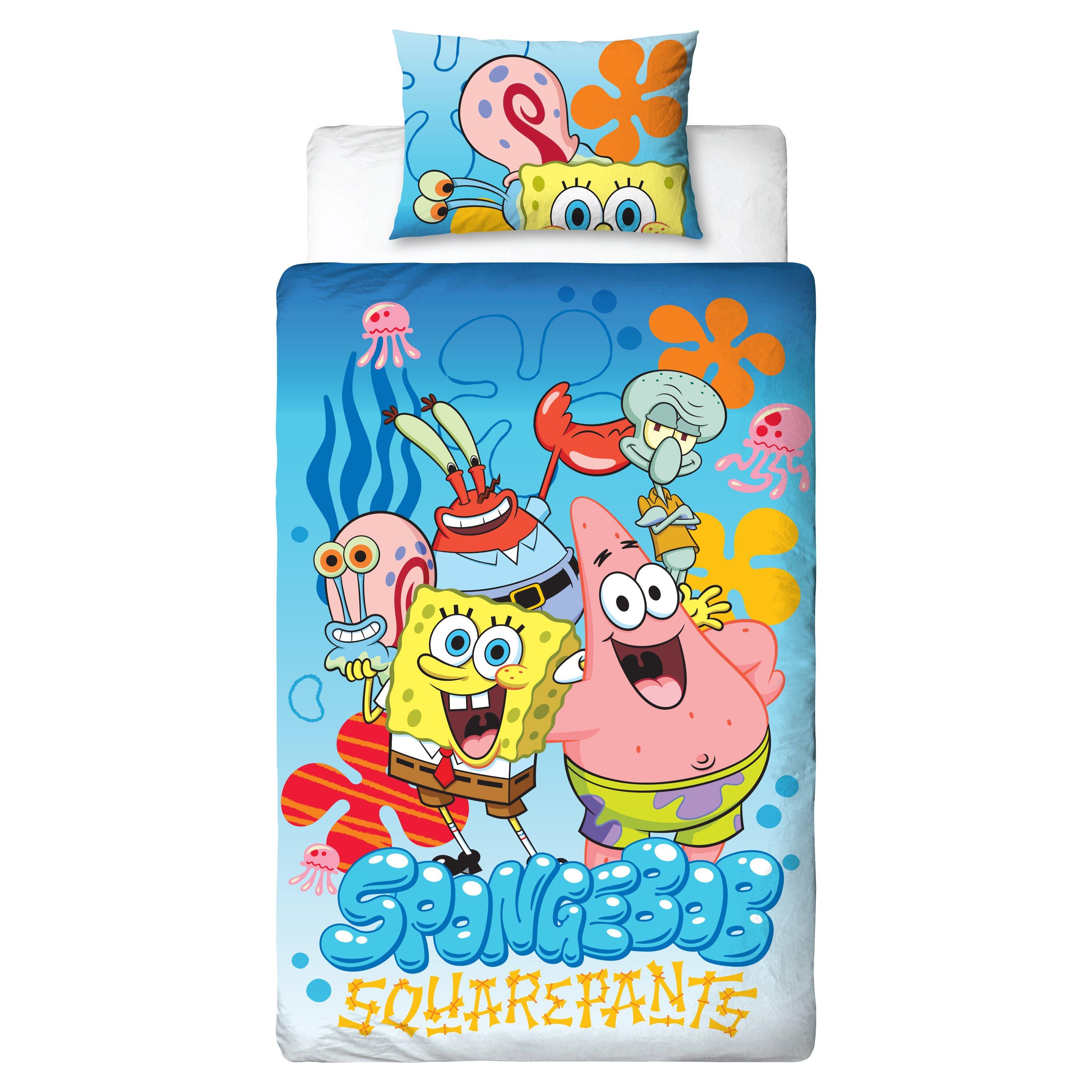 Multicolour - SpongeBob Squarepants - Spongebob Squarepants Squared Single Duvet - 1