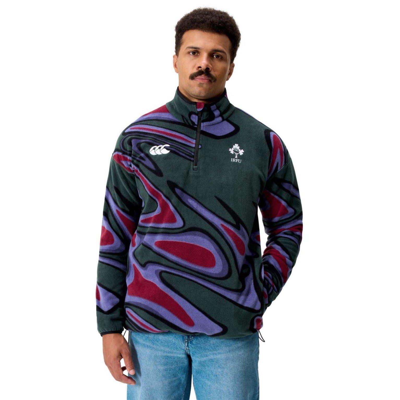 Sort - Canterbury - Canterbury Ireland IRFU 1/4 Zip Retro Fleece Senior - 1