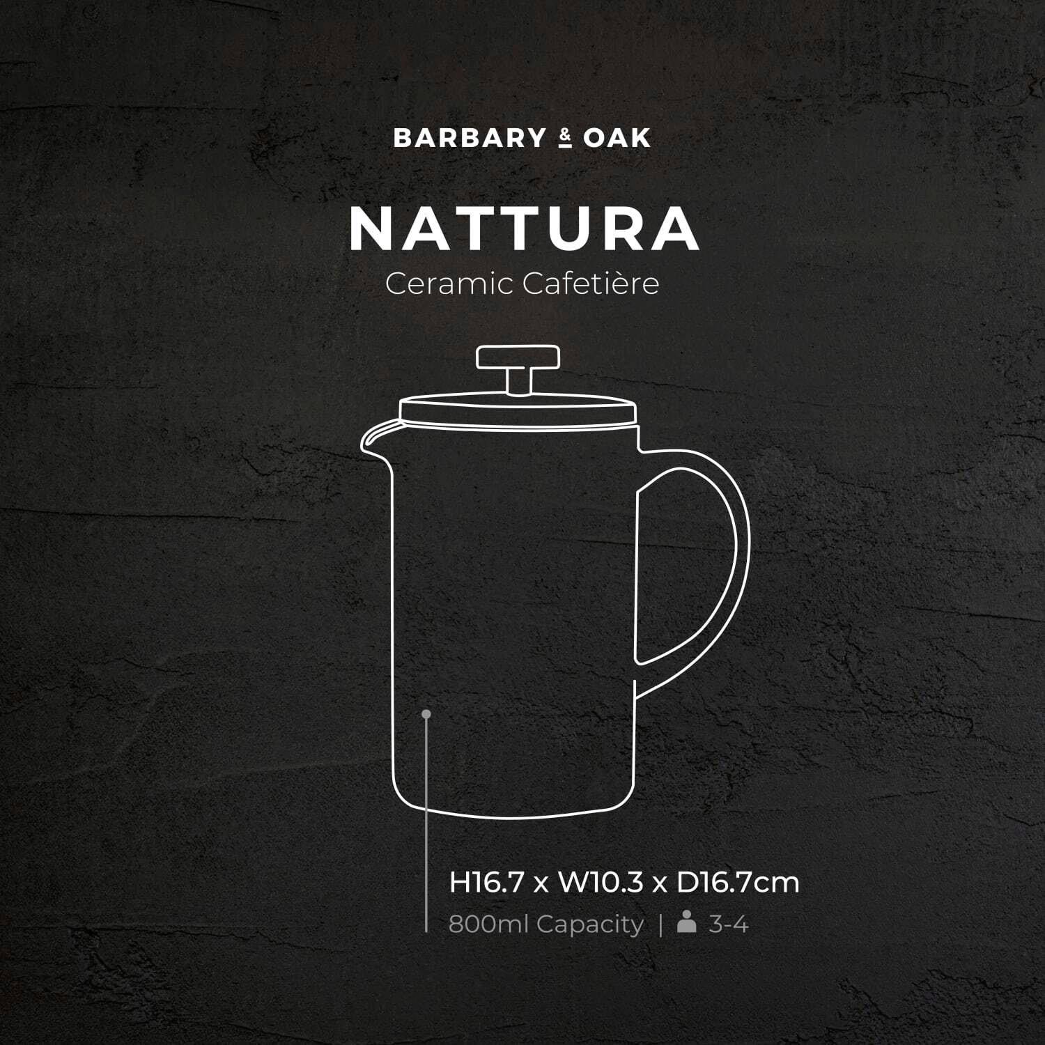 Agave - Barbary And Oak - Nattura Ceramic Cafetiere French Press Agave - 6