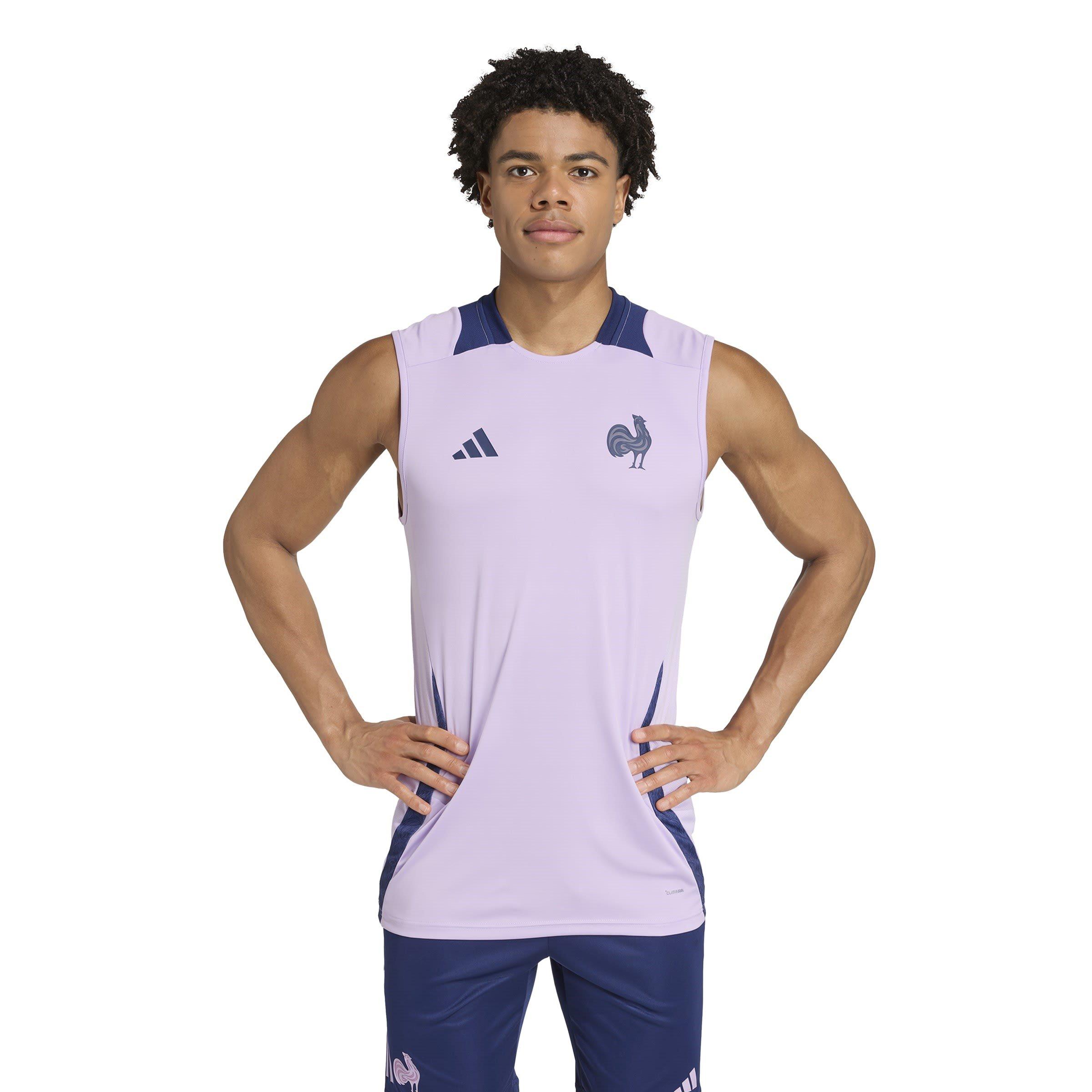 Powder Plum - adidas - France Rugby World Cup Singlet 2025 Adults - 3