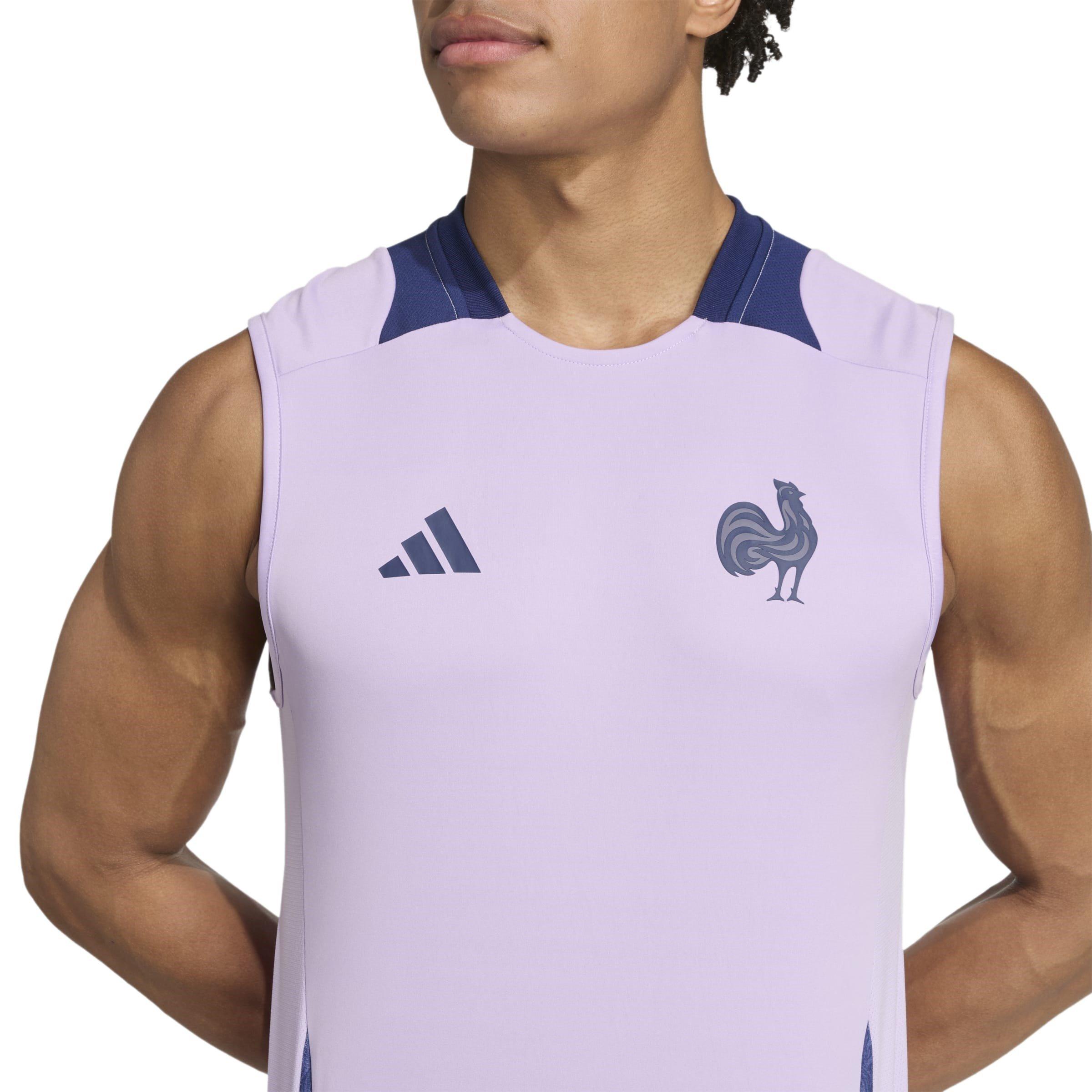 Powder Plum - adidas - France Rugby World Cup Singlet 2025 Adults - 6