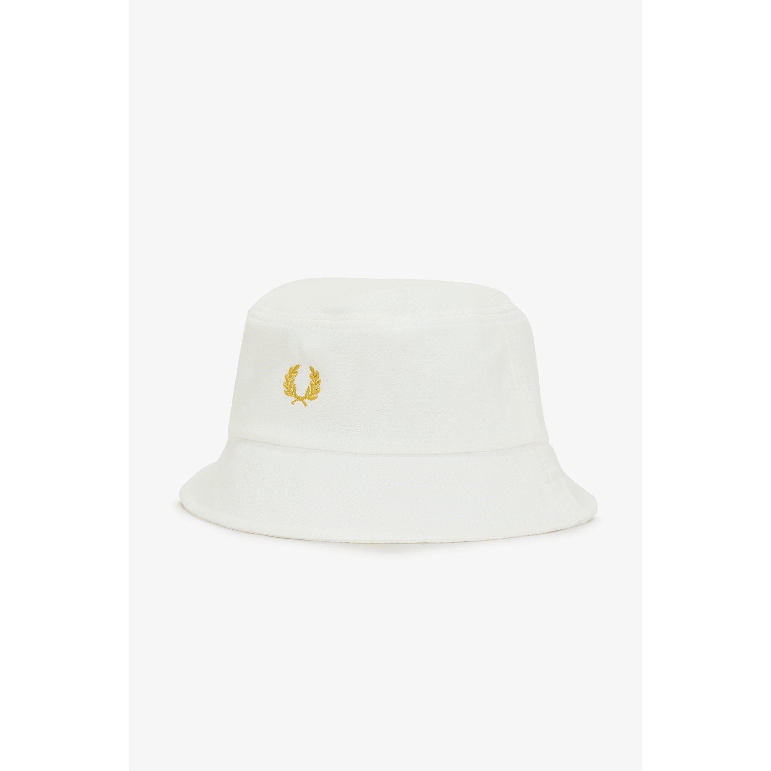 Fred Perry Men's Textured Bucket Hat - Snow White Y53 - Large