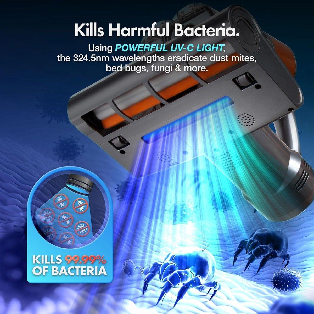 Black - VonHaus - Handheld Vacuum Cleaner with UV Light - 2