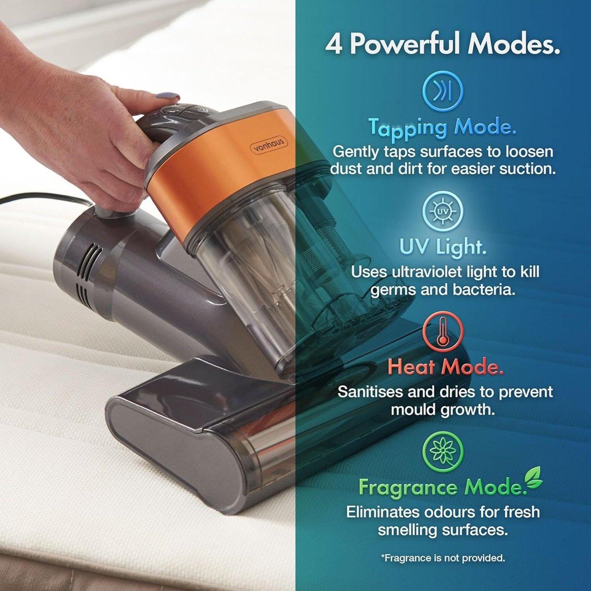 Black - VonHaus - Handheld Vacuum Cleaner with UV Light - 4