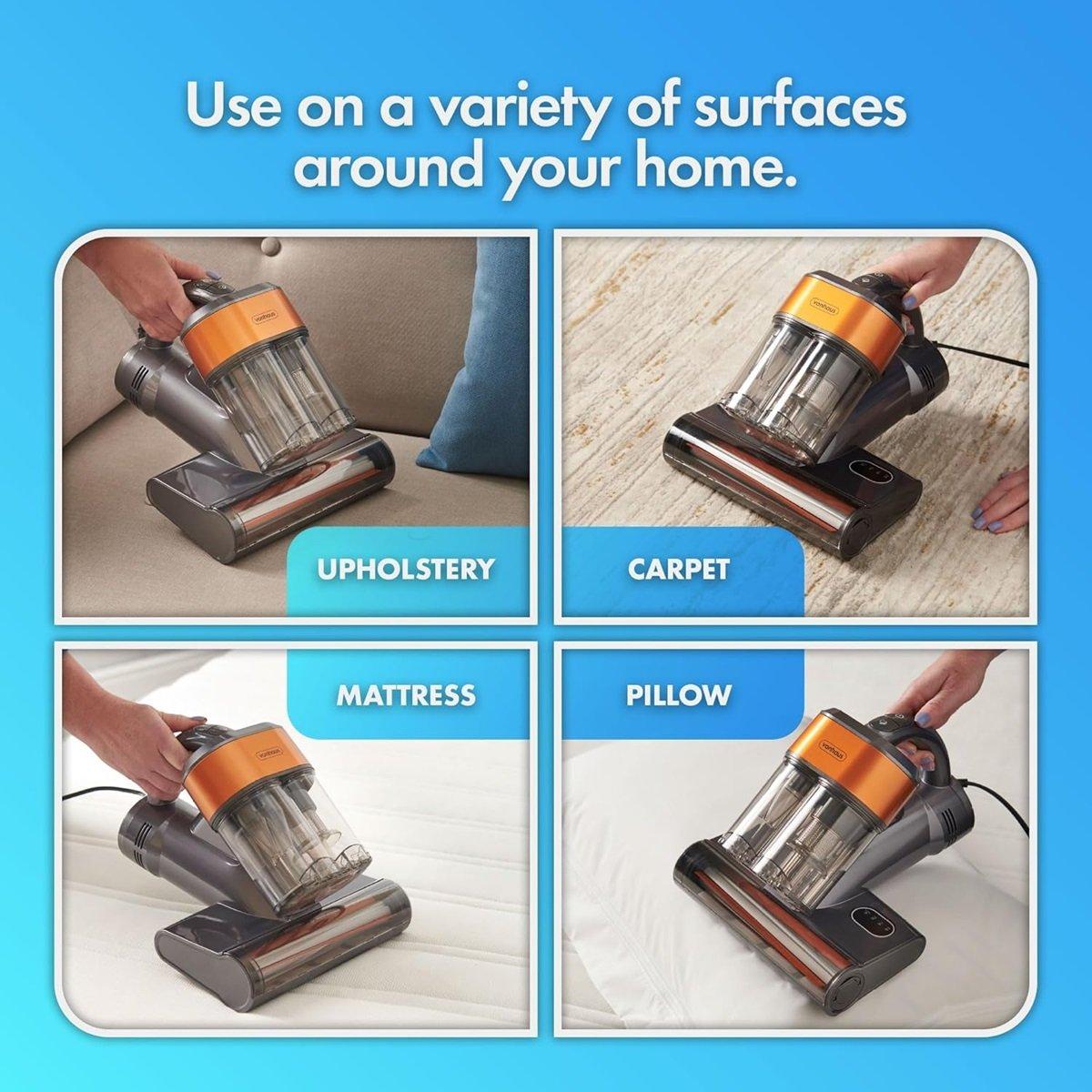 Black - VonHaus - Handheld Vacuum Cleaner with UV Light - 7