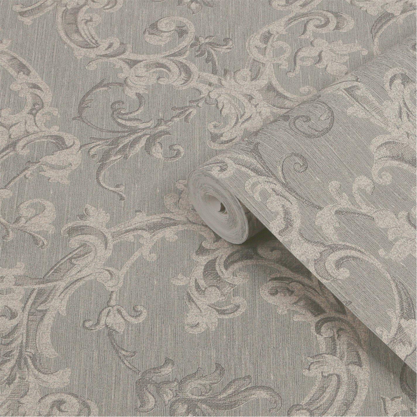 Taupe - Boutique - Florentine Shadow Wallpaper - 3