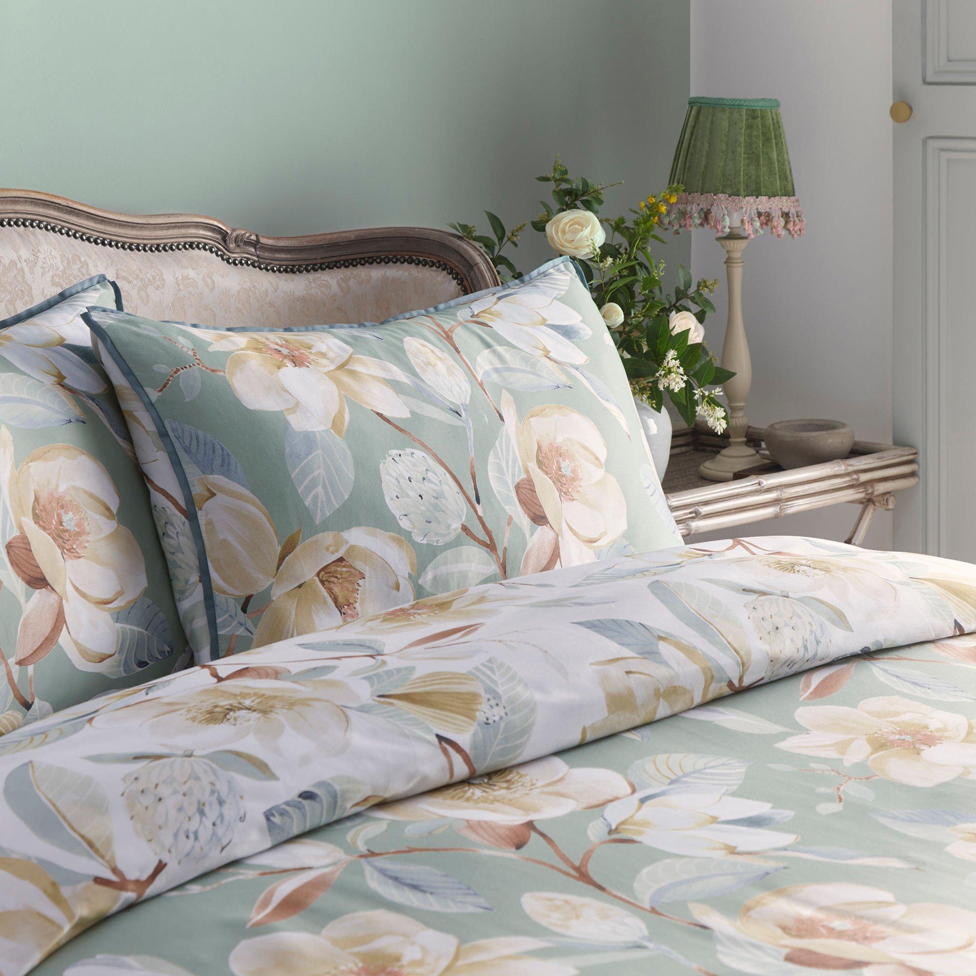 Green - Appletree - Eleanor 100% Cotton Duvet Cover Set - 2