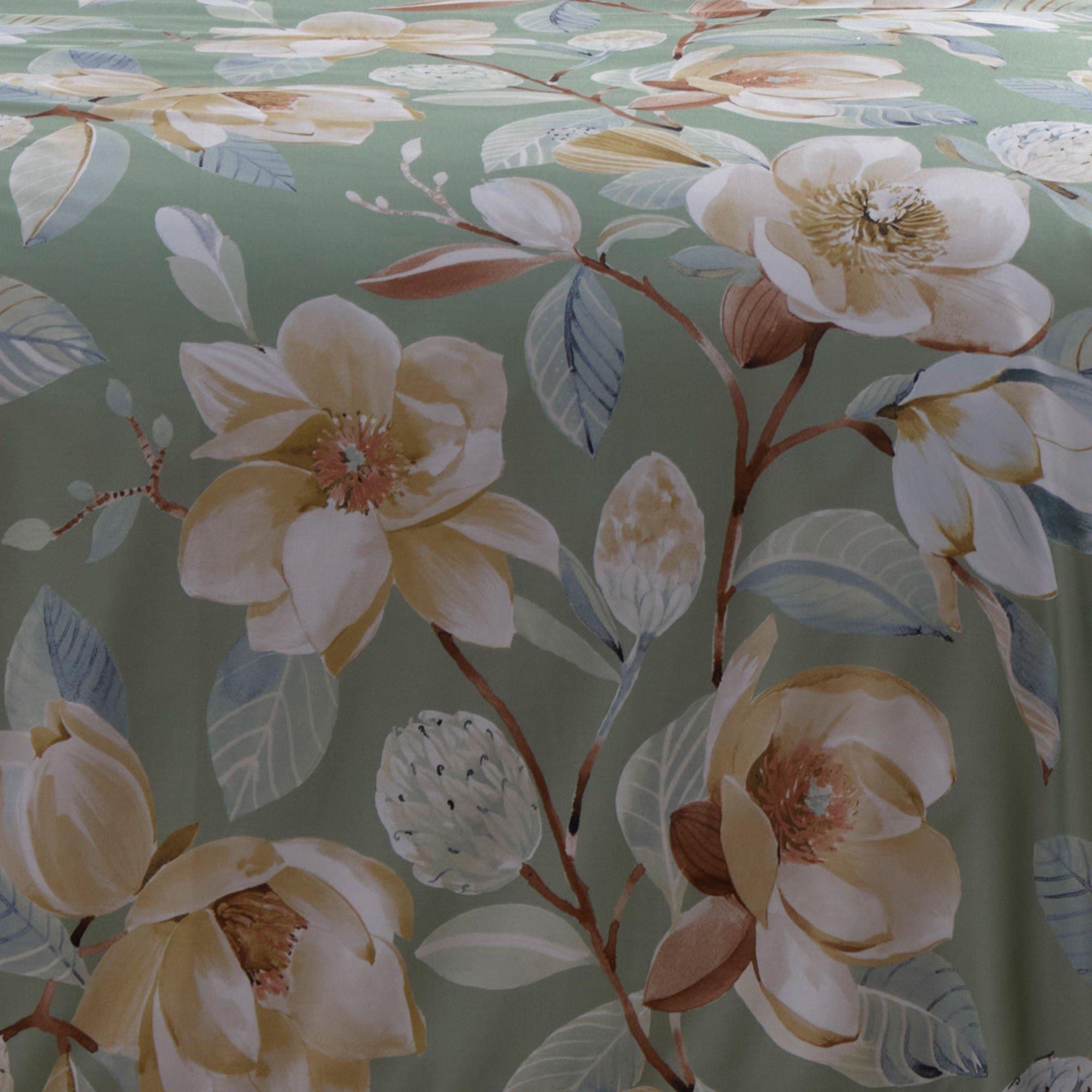 Green - Appletree - Eleanor 100% Cotton Duvet Cover Set - 5