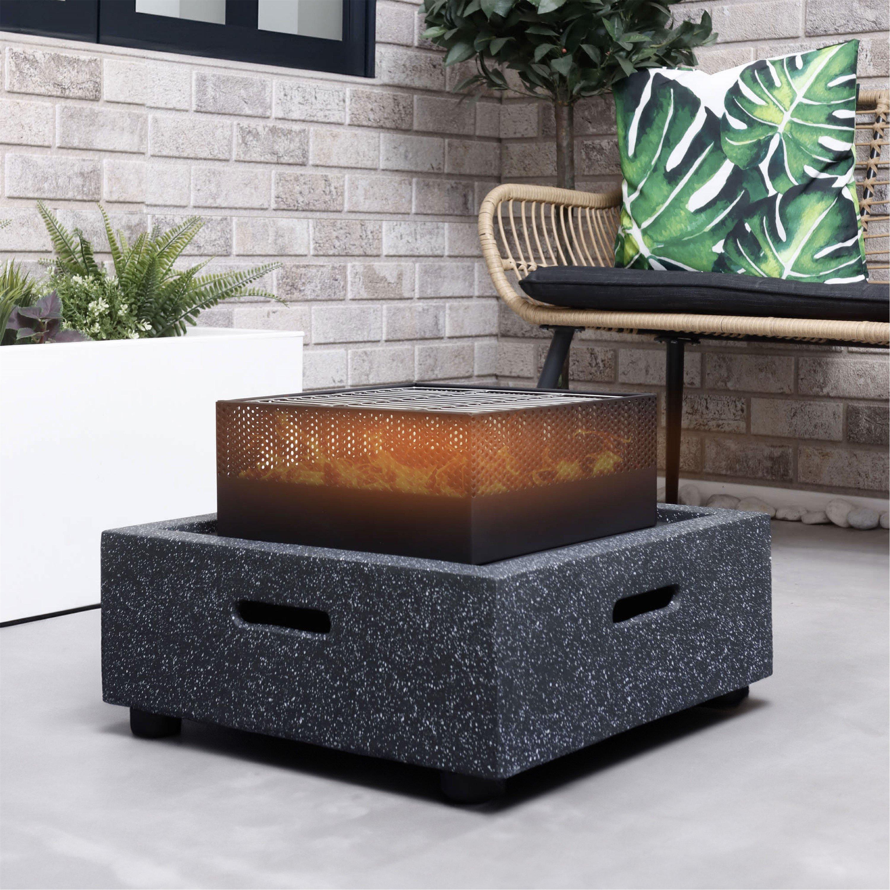 Grey - Streetwize - Square Firepit - 1