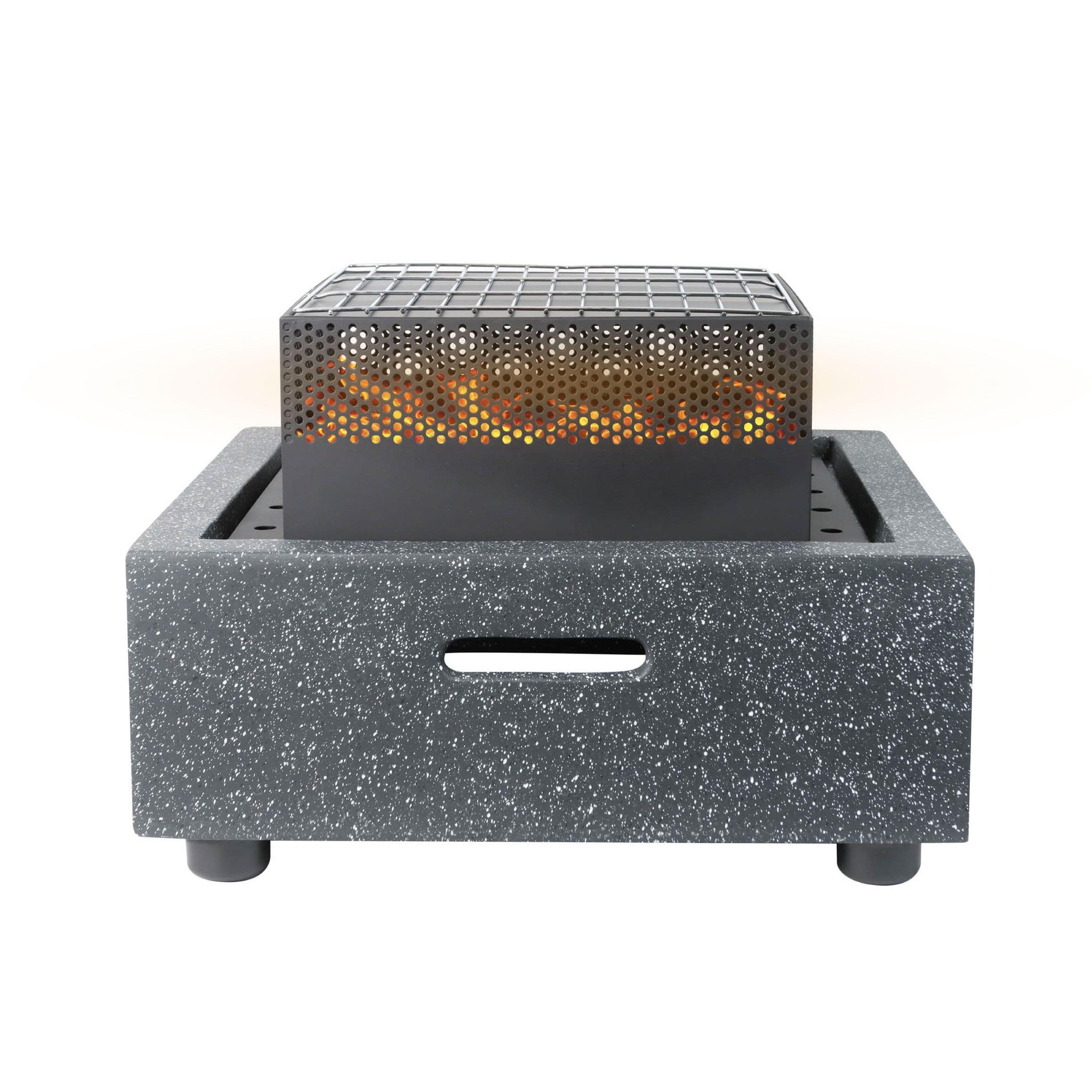 Grey - Streetwize - Square Firepit - 2