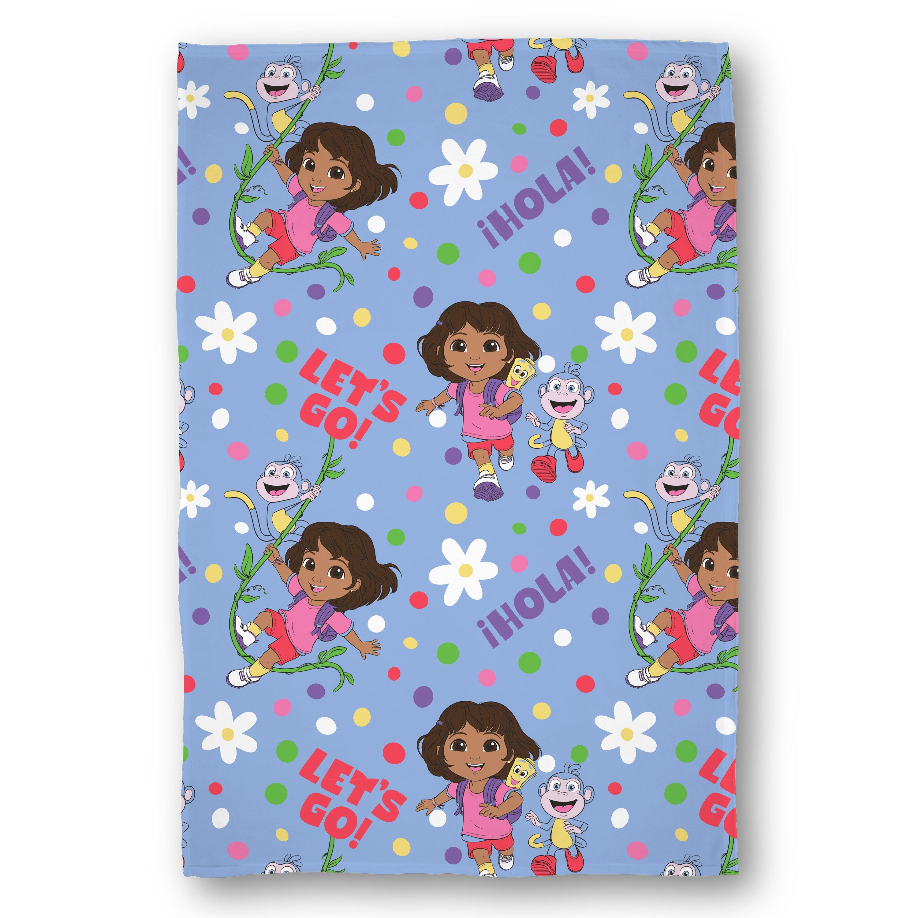 Pink - Dora the Explorer - Dora The Explorer Hola Fleece Blanket - 1