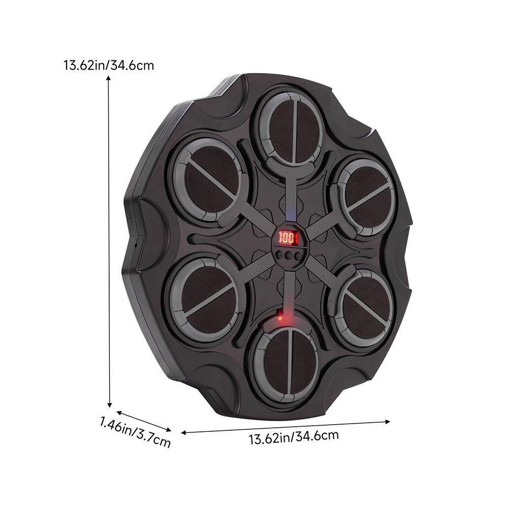 Black - LIFE IDEAS SPORT - 6-Target Music Boxing Machine - 2