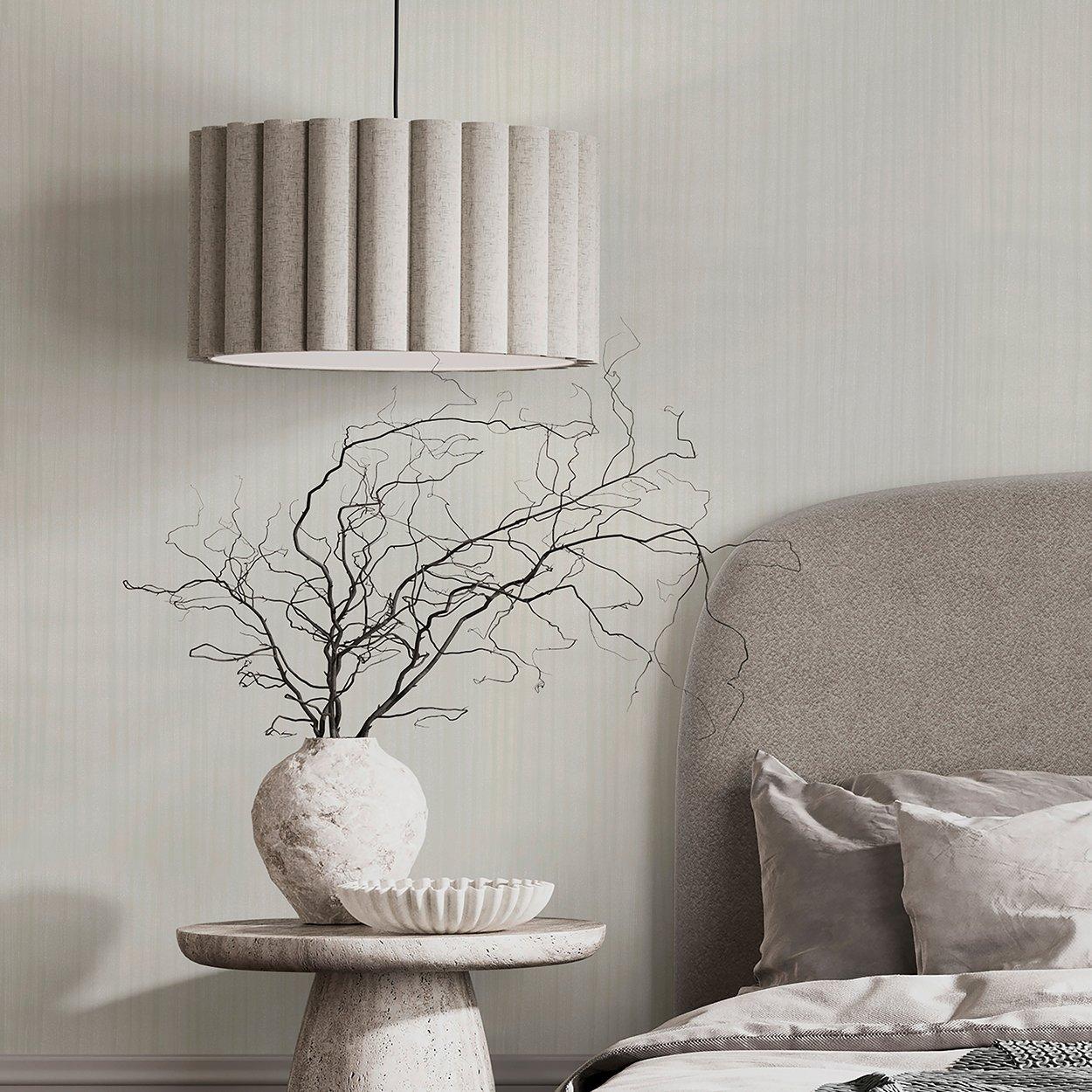 White - Boutique - Entwine Pearl Wallpaper - 1