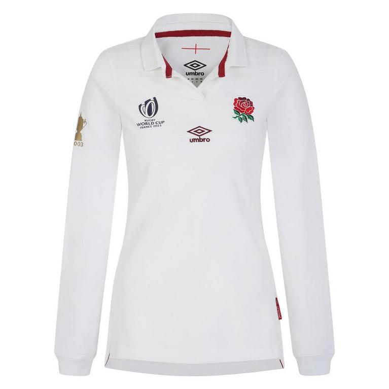Blanco - Umbro - England Rugby Home Long Sleeve Shirt RWC 2023 Womens - 1