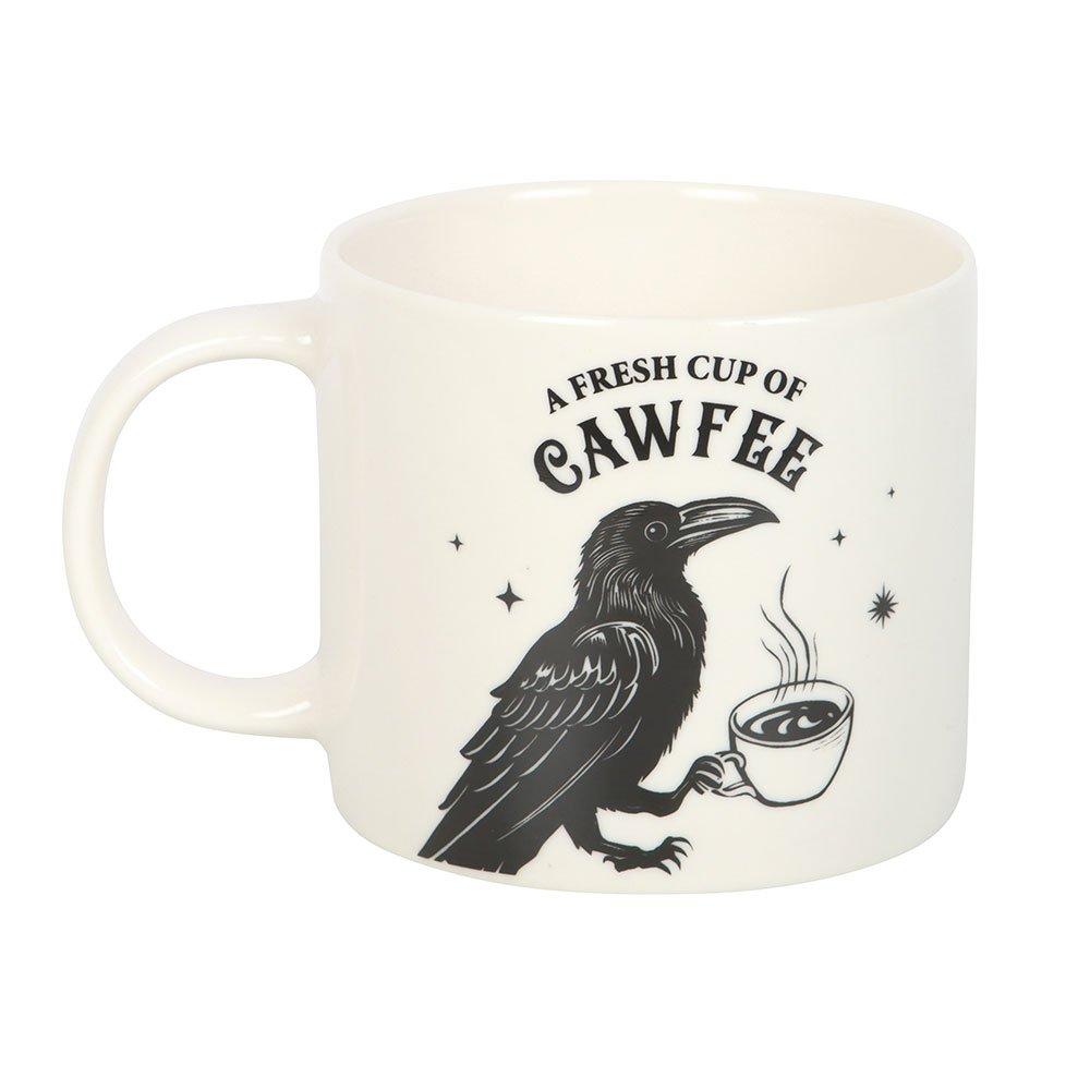 White - Something Different - Fresh Cup of Cawfee Raven Mug - 2