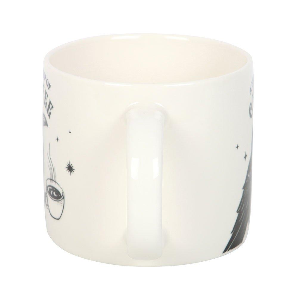 White - Something Different - Fresh Cup of Cawfee Raven Mug - 3