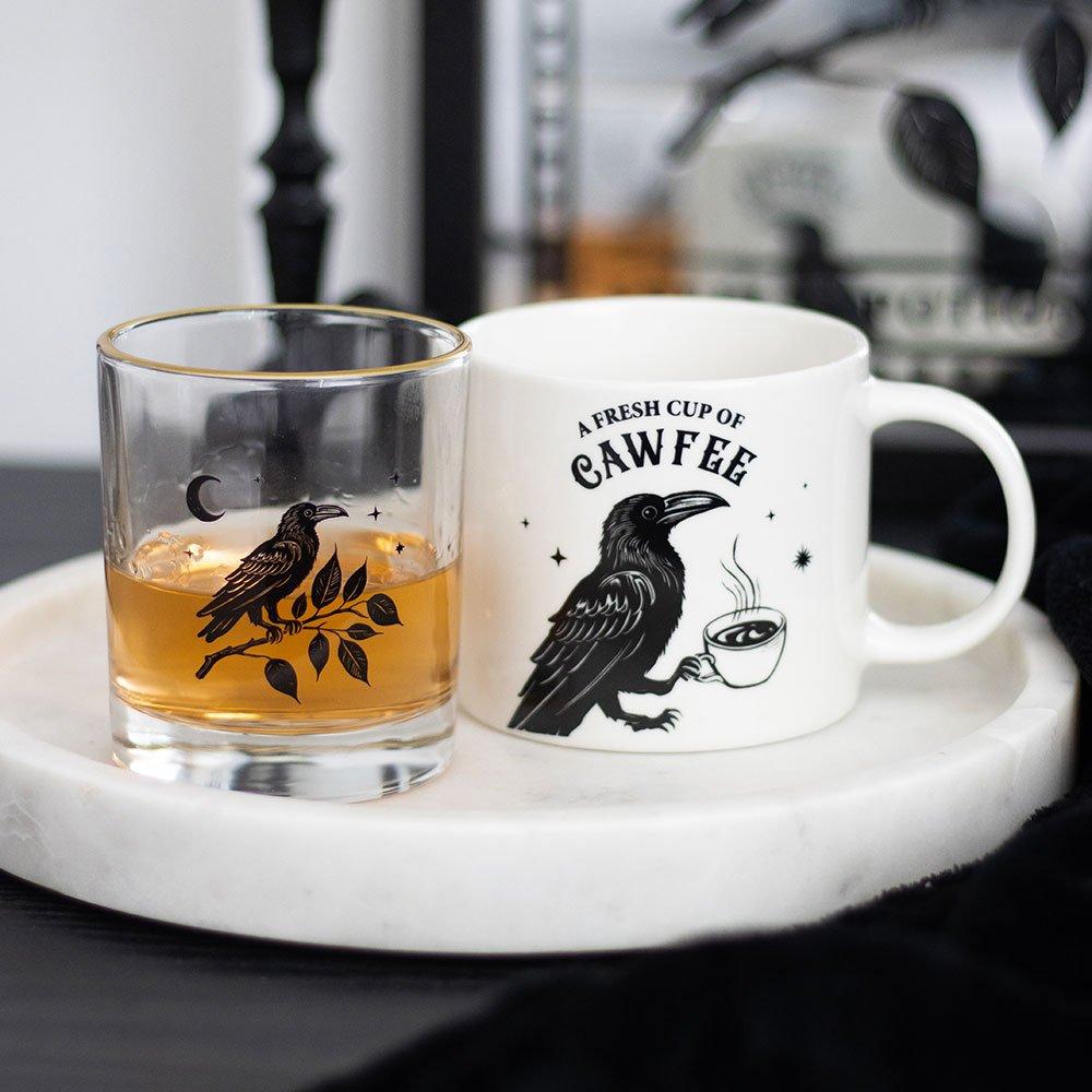 White - Something Different - Fresh Cup of Cawfee Raven Mug - 5