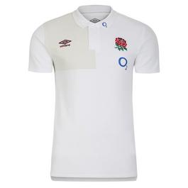 Umbro England Rugby CVC Polo Shirt 2023 2024 Adults