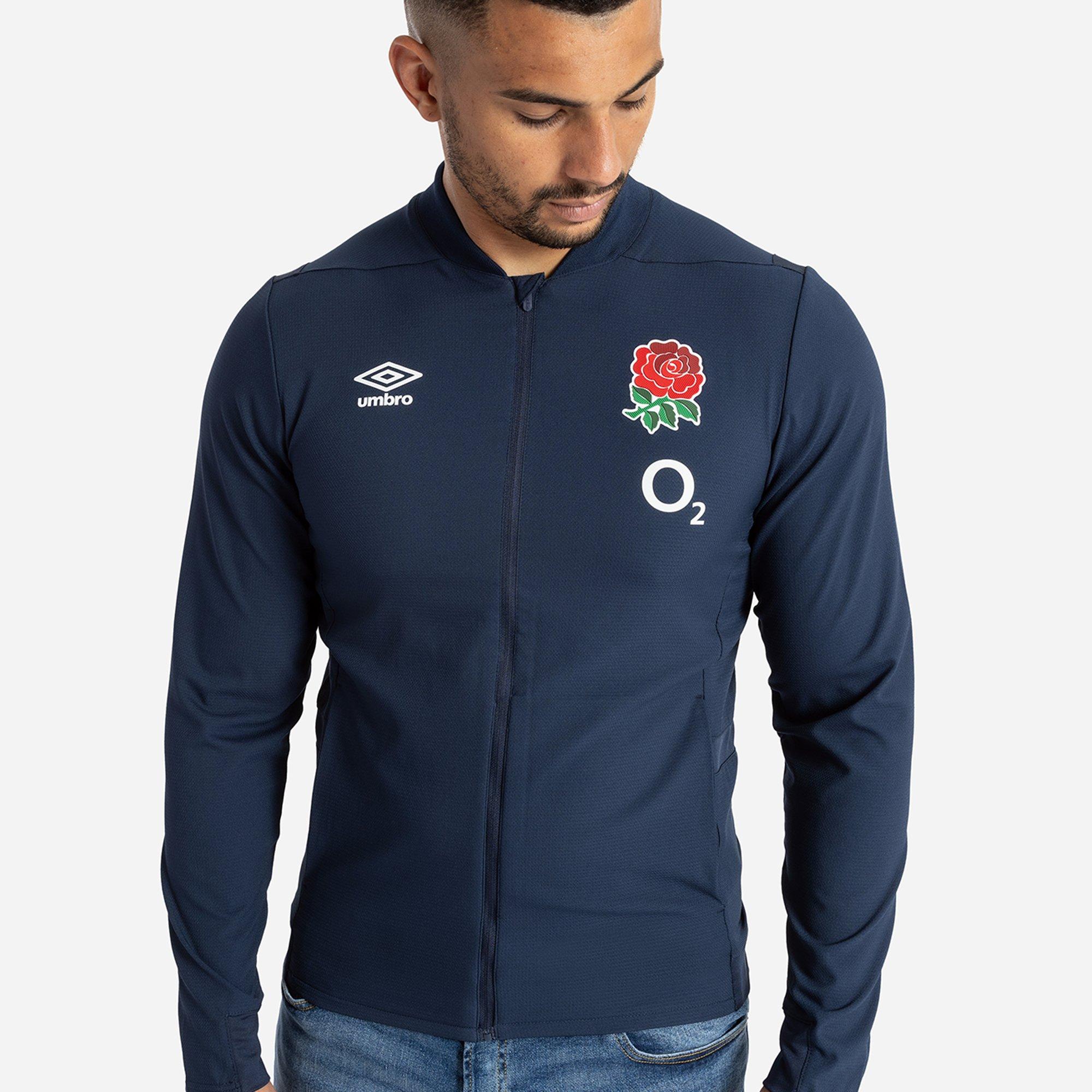 Navy Blazer - Umbro - England Rugby Anthem Jacket 2023 Adults - 2