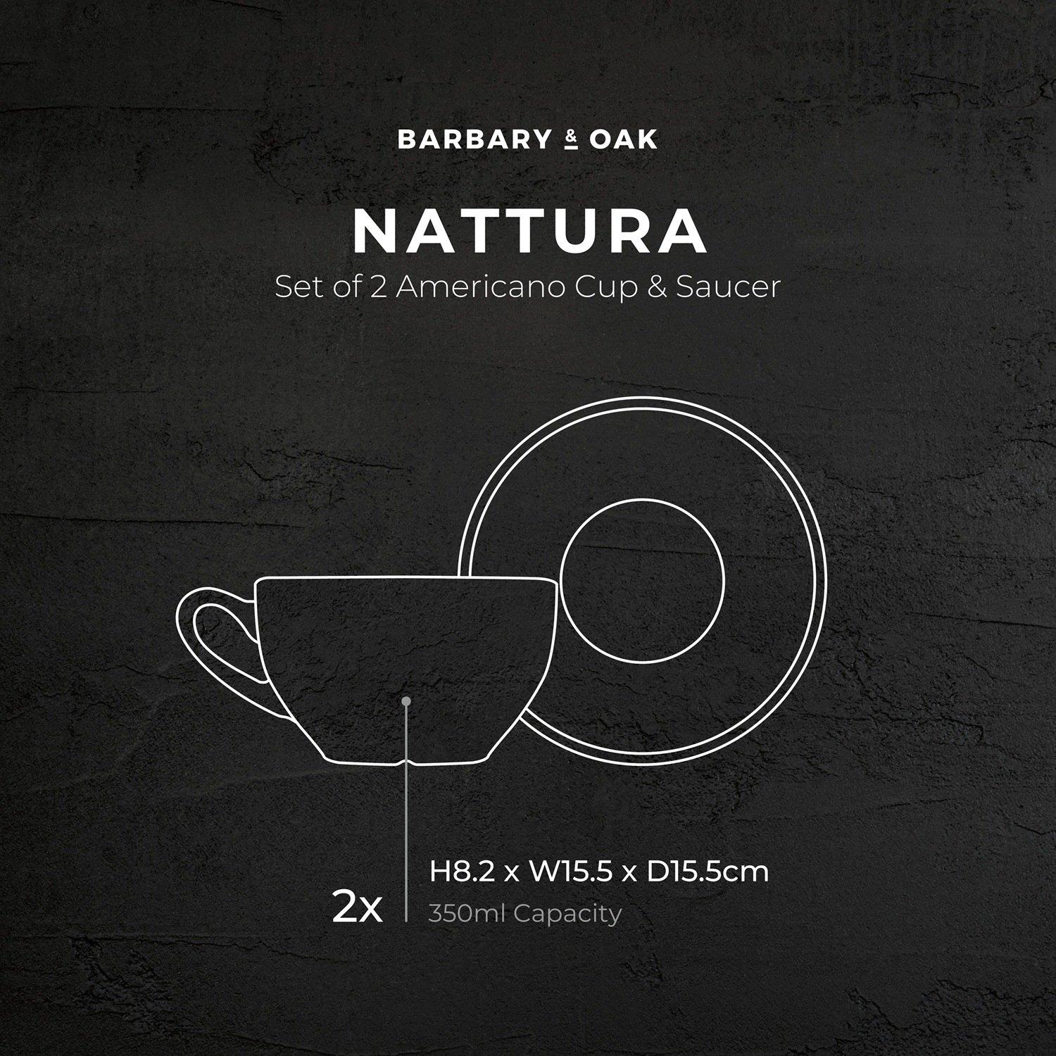 Agave - Barbary And Oak - Nattura Set of 2 Cups and Saucers Agave - 6