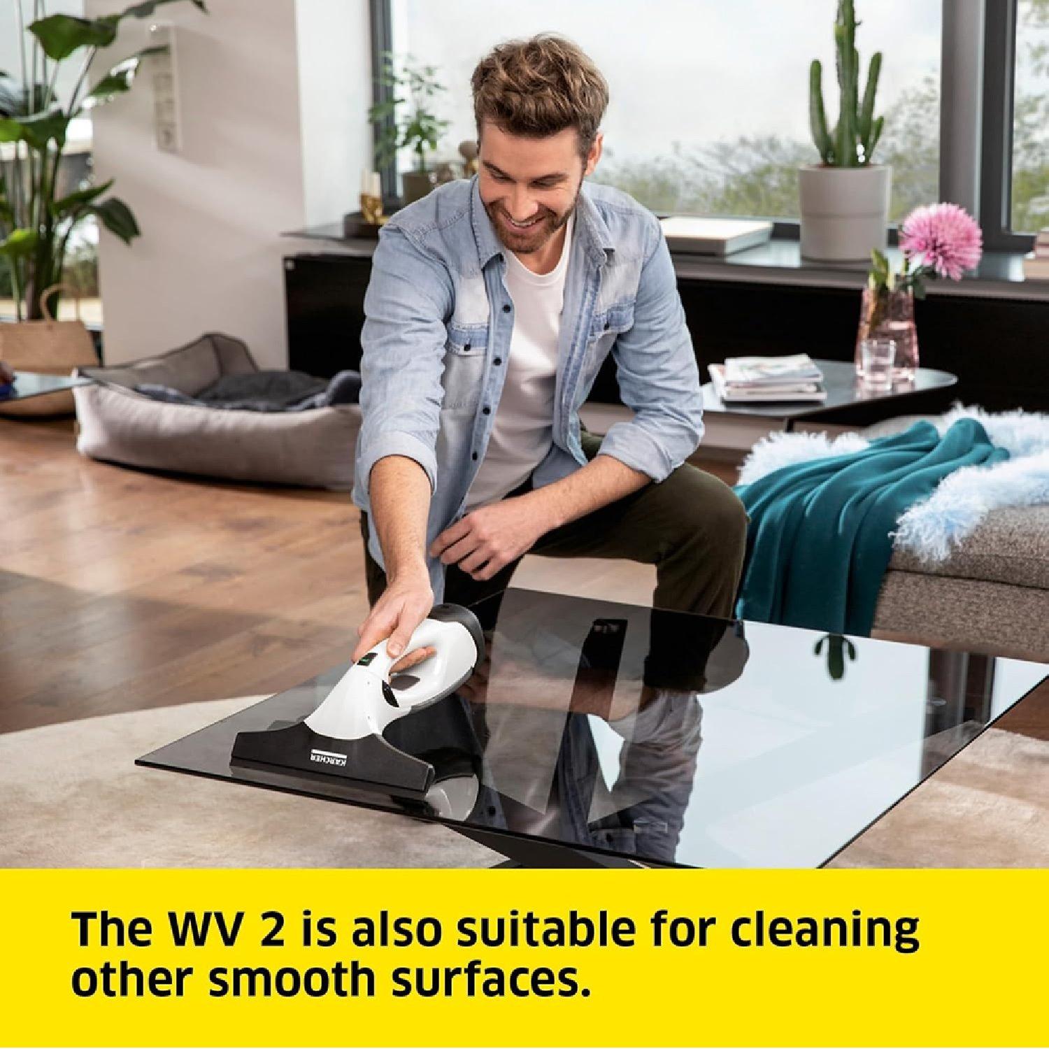 White - Karcher - Karcher WV 2 Window Vacuum Cleaner - White & Black - 3