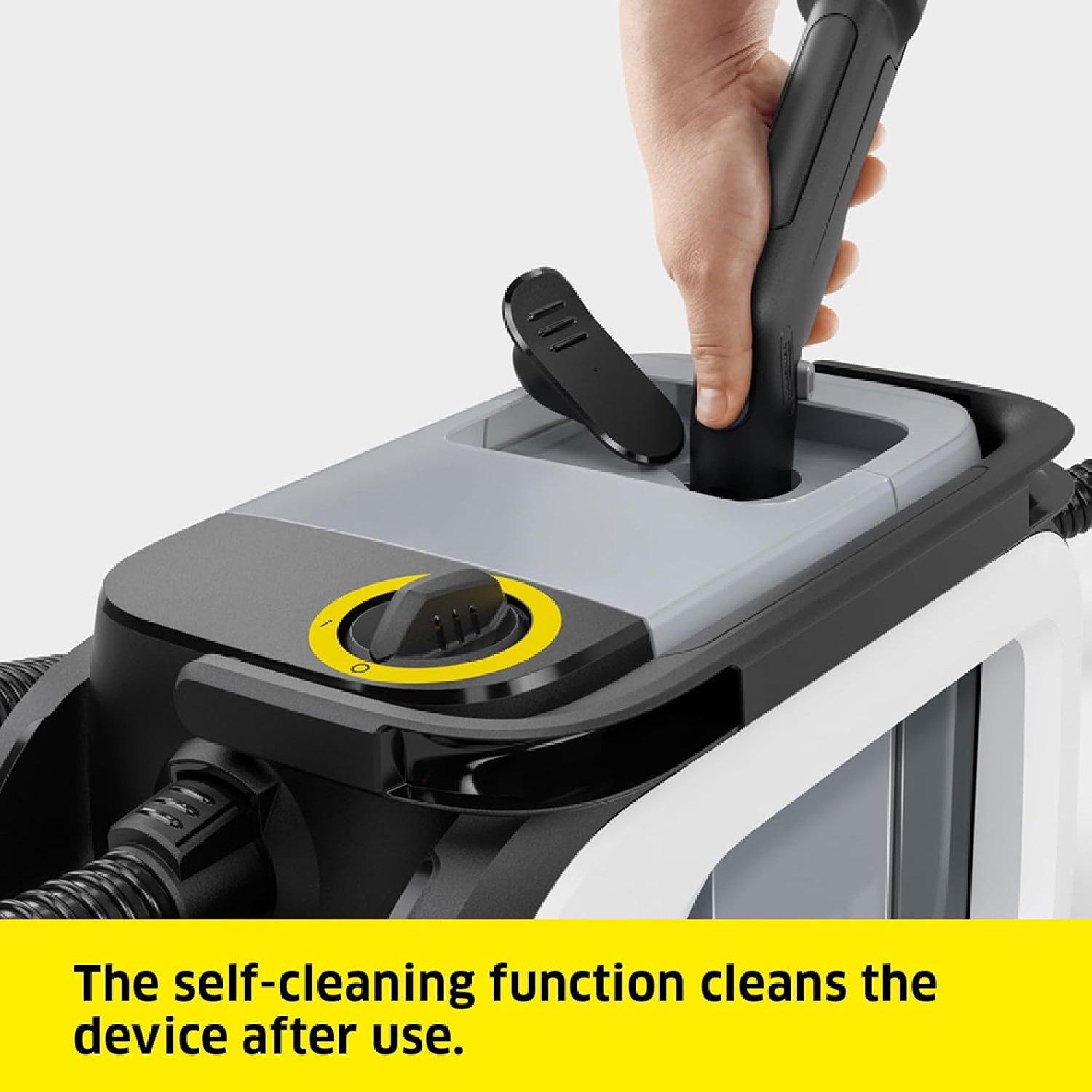 White - Karcher - SE 3 Compact Spot Cylinder Carpet Cleaner - White - 6