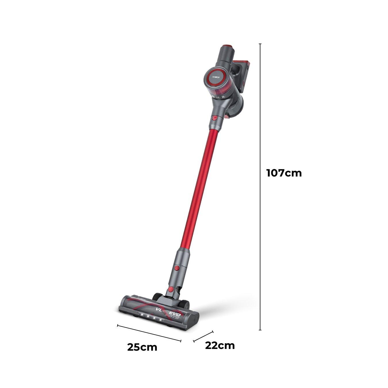 Red - Tower - VL40 EVO Pets 22.2V Cordless Vac 3-IN-1 - 6