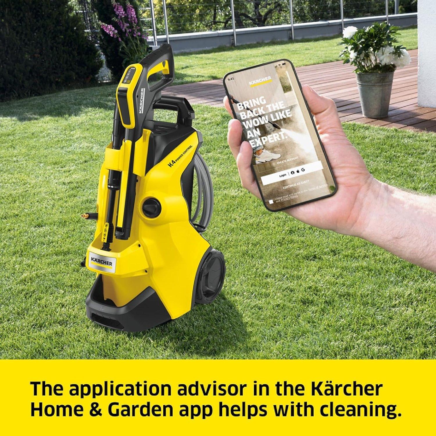 Yellow - Karcher - Karcher K 4 Power Control Flex Pressure Washer - 4