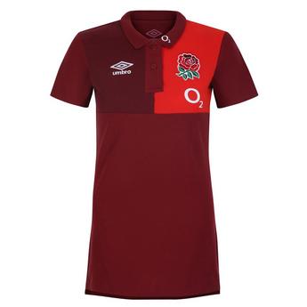 Umbro England Rugby CVC Polo Shirt 2023 2024 Womens