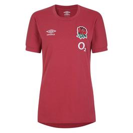 Umbro England Rugby Leisure T shirt 2023 Womens