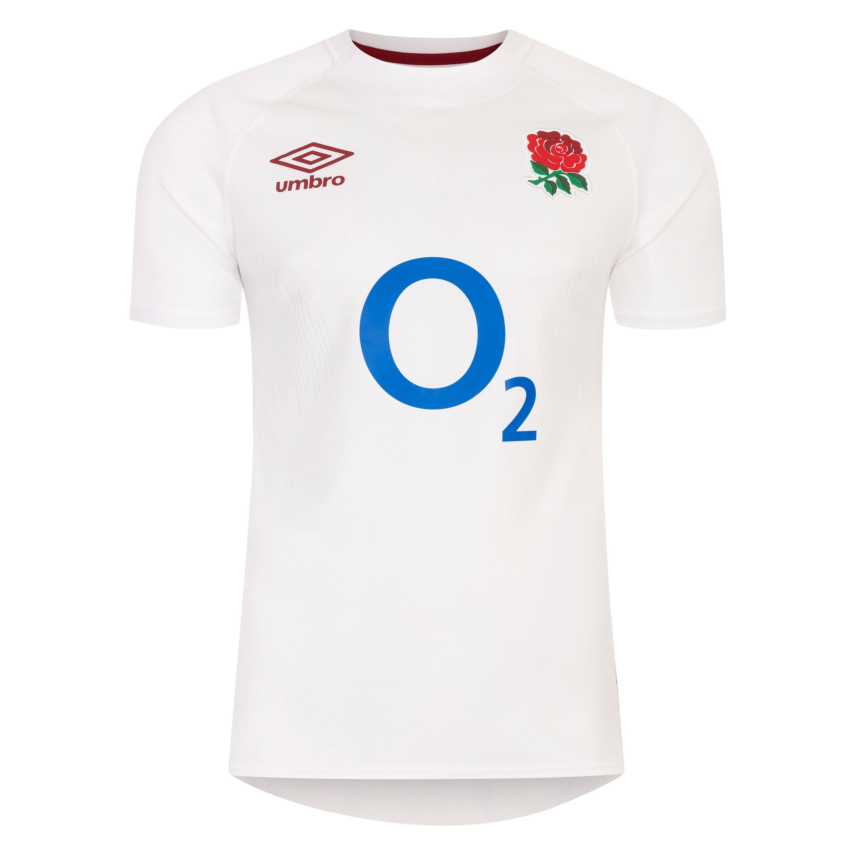 Maillot de foot Umbro England blanc, neuf, année 2002 Maillot de foot Umbro England blanc, neuf, année 2002