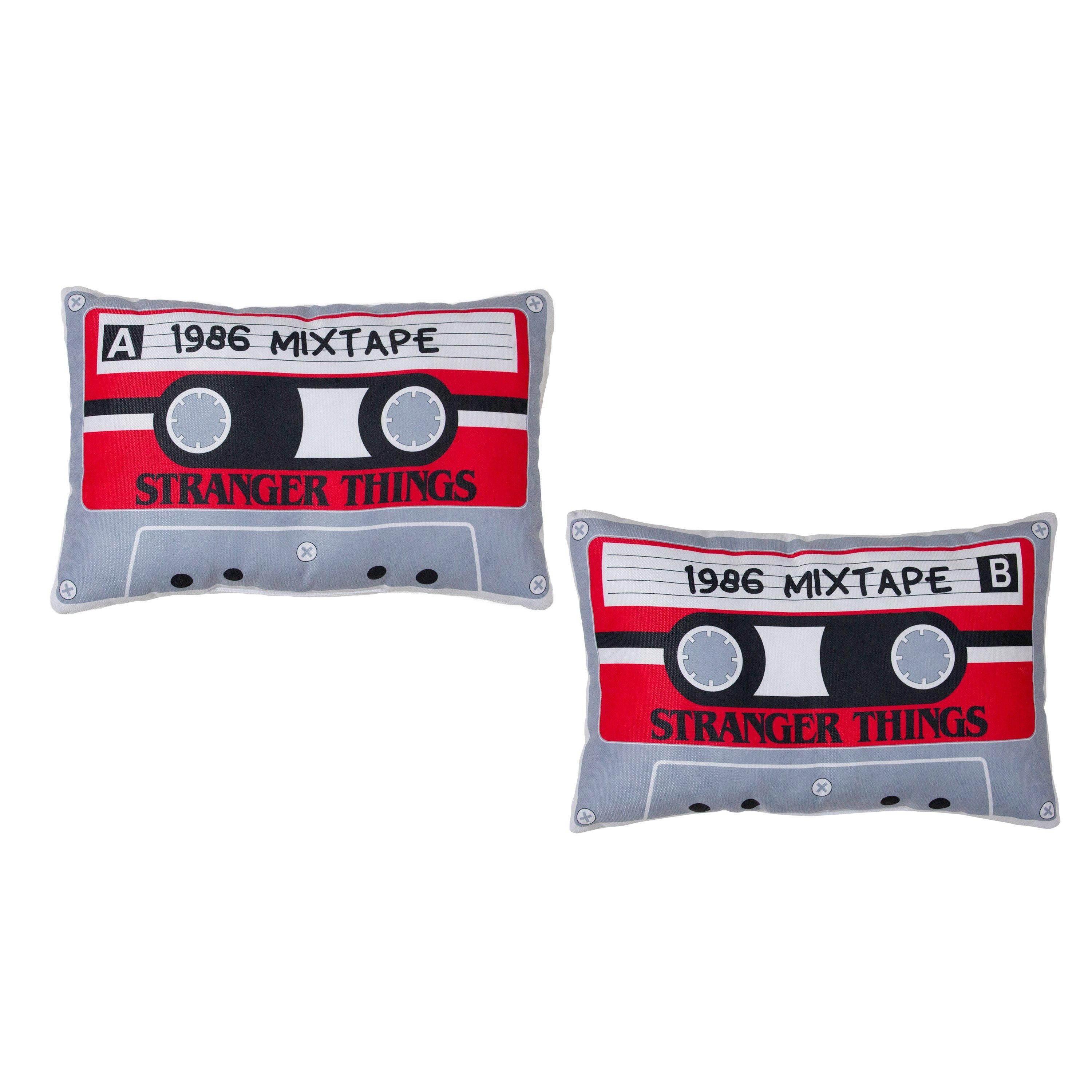 Multi - Stranger Things - Stranger Things Cassette Shaped Cushion - 1