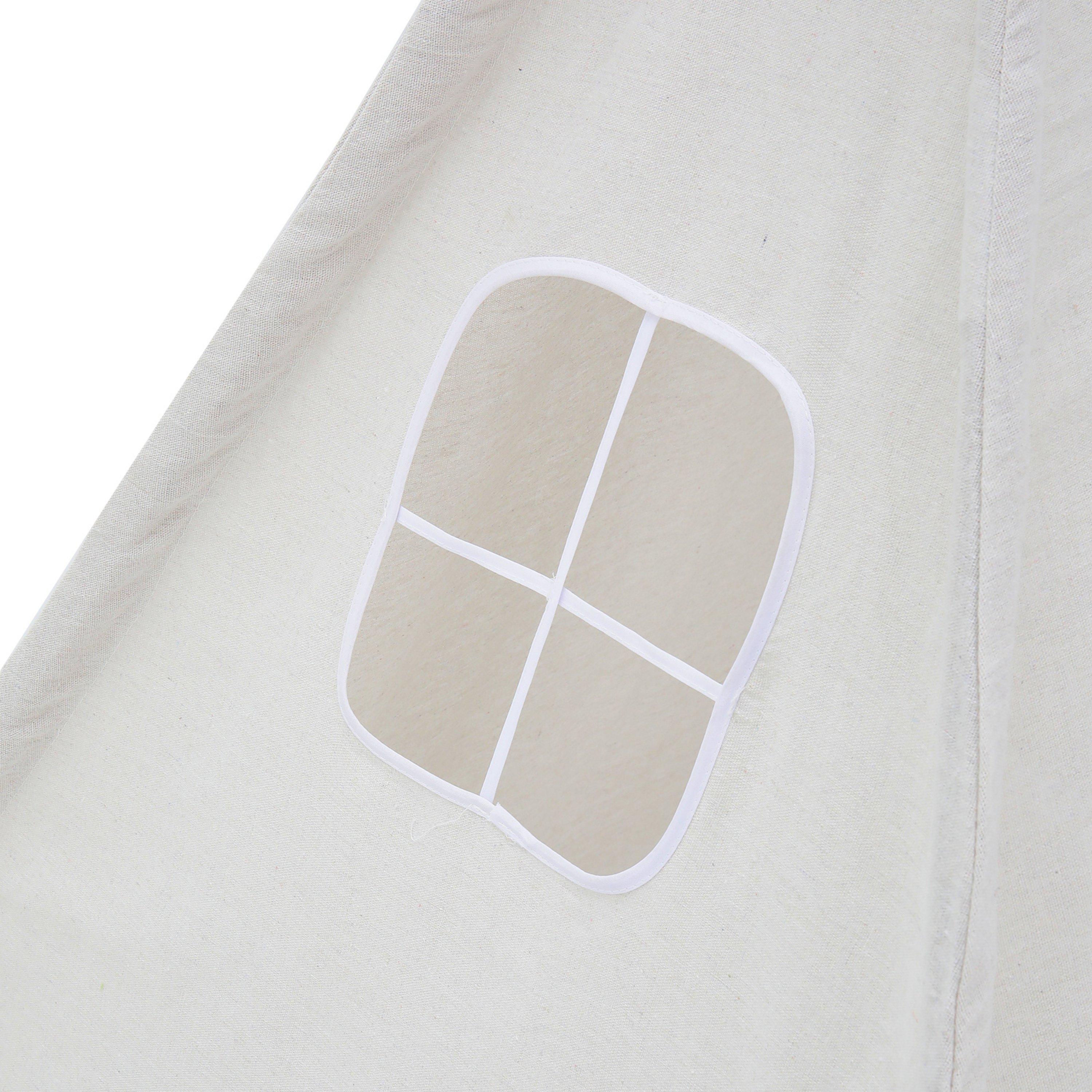 White - KIDKID - Kids Indian Playhouse with Window White - 4