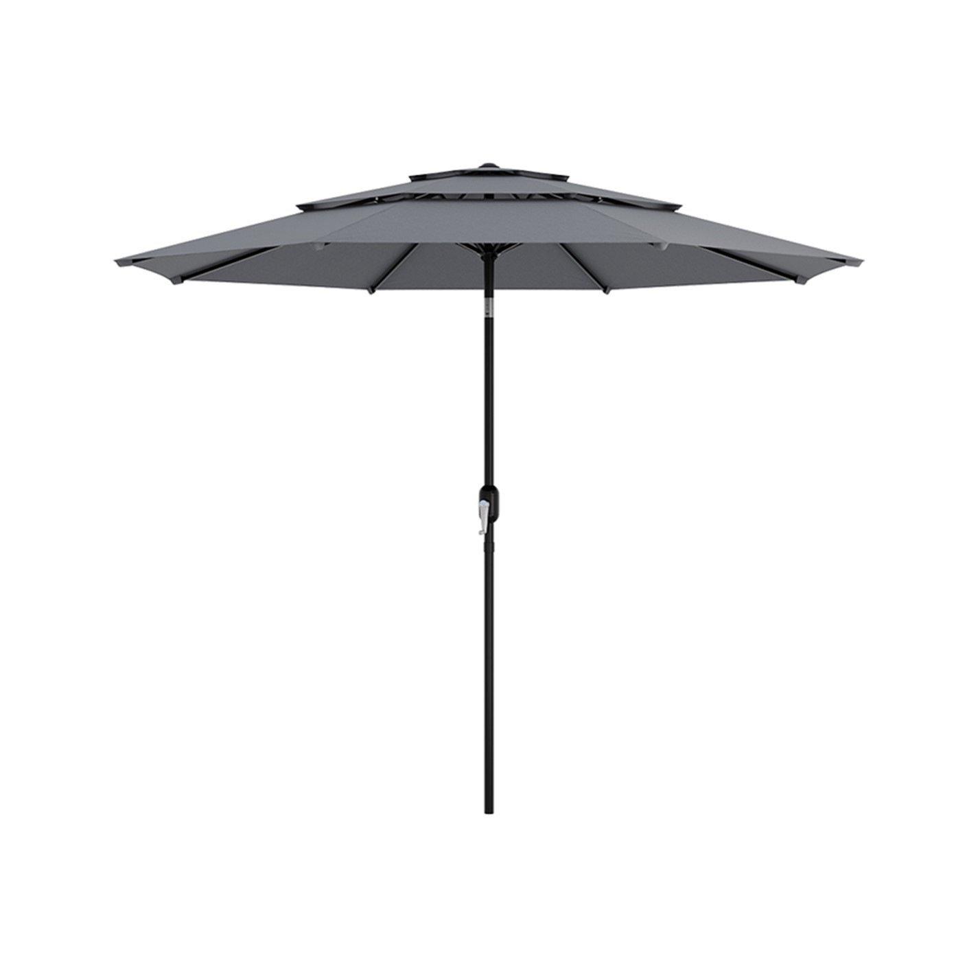 Grey - Breeins - Garden Sanctuary Outdoor 3-Tier Umbrella - 3