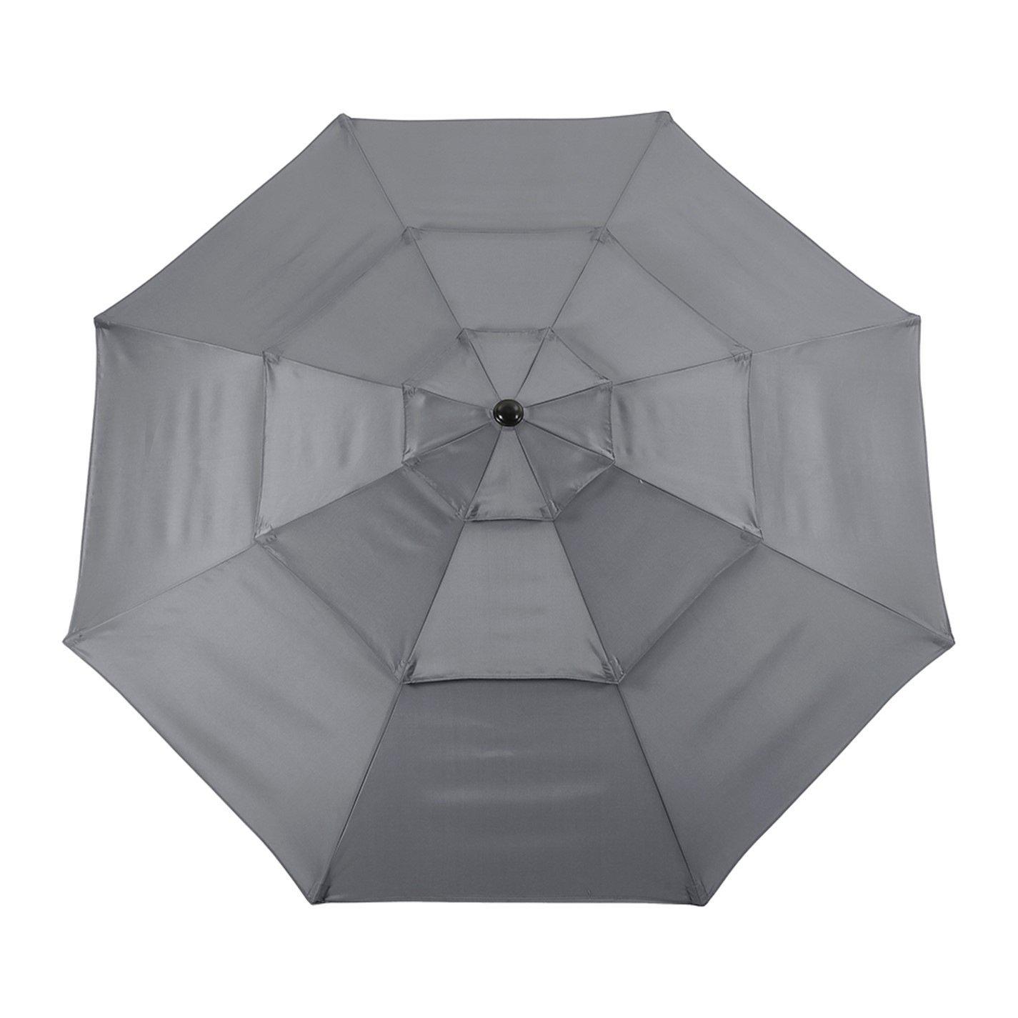 Grey - Breeins - Garden Sanctuary Outdoor 3-Tier Umbrella - 4