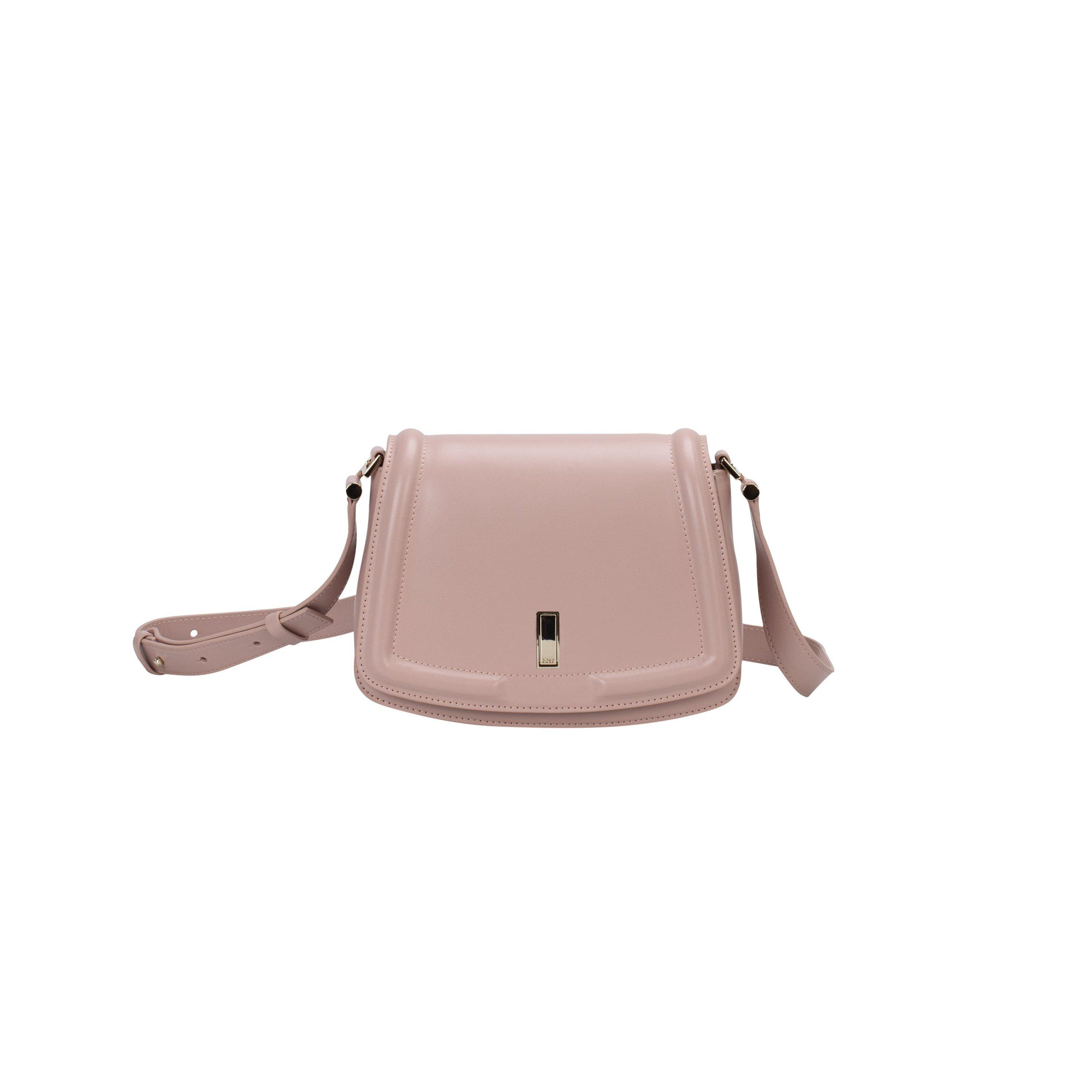 Beige - Boss - Ariell Leather Saddle Bag - 1