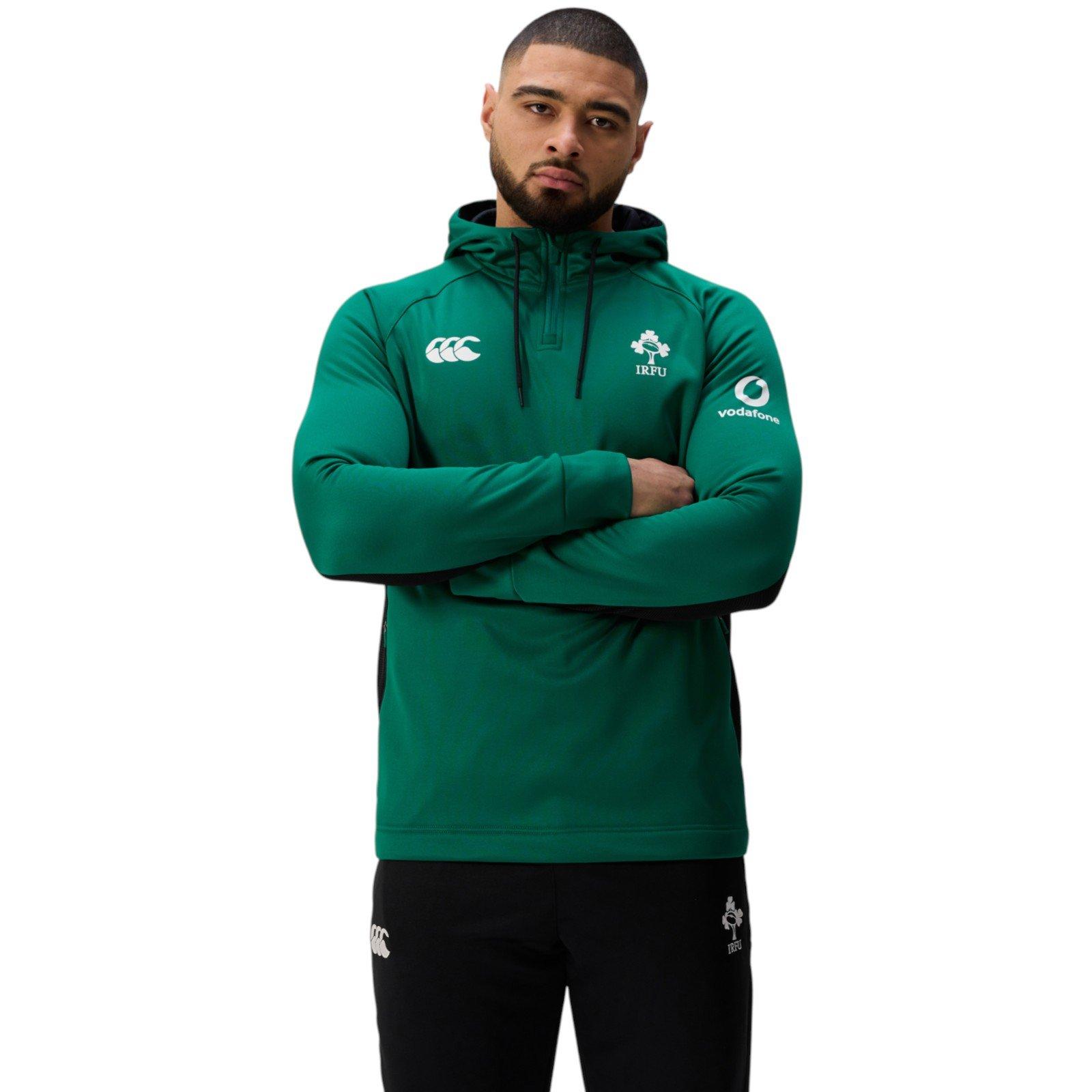 Verde - Canterbury - Mens Canterbury Ireland IRFU 1/4 Zip Training Hoody 2026 - 1