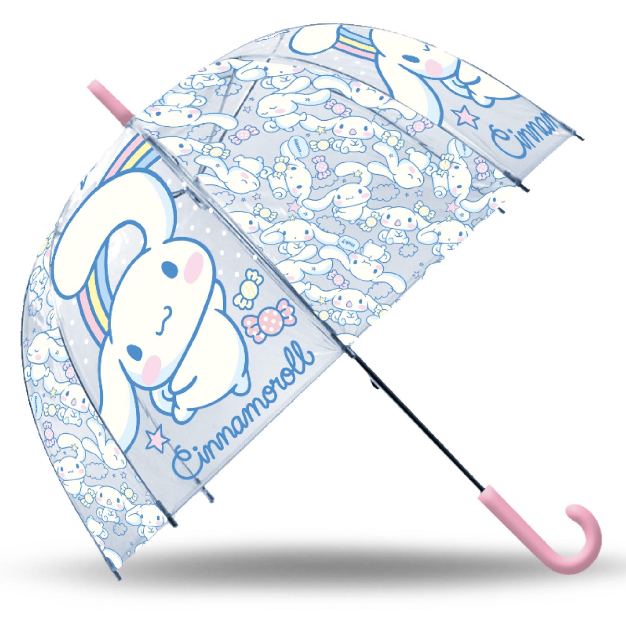 Hello Kitty  Kids Cinnamoroll Transparent Bell Umbrella - Blue